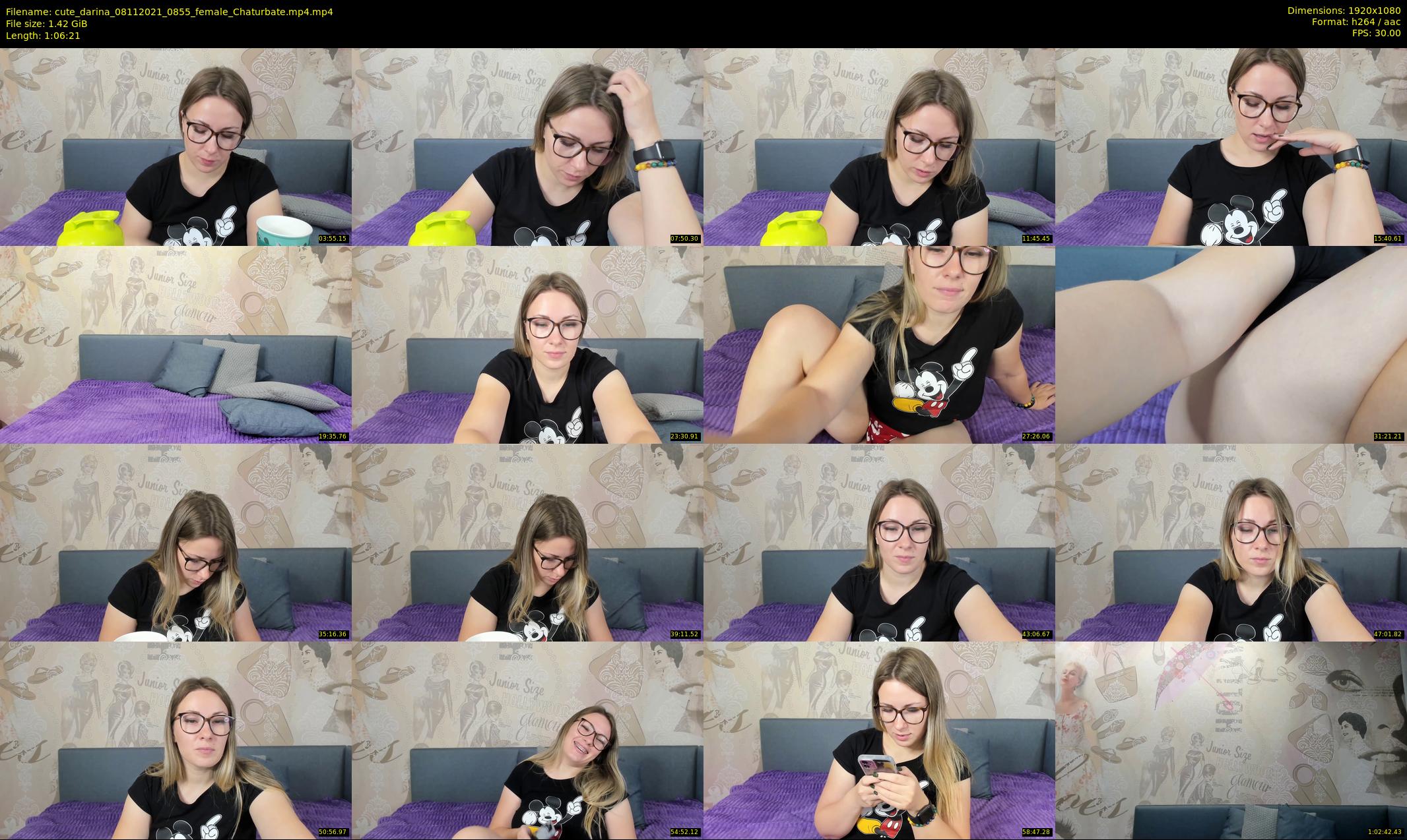 cute_darina — 67 minute Chaturbate female cam show recording, 1080p, Nov 8, 2021