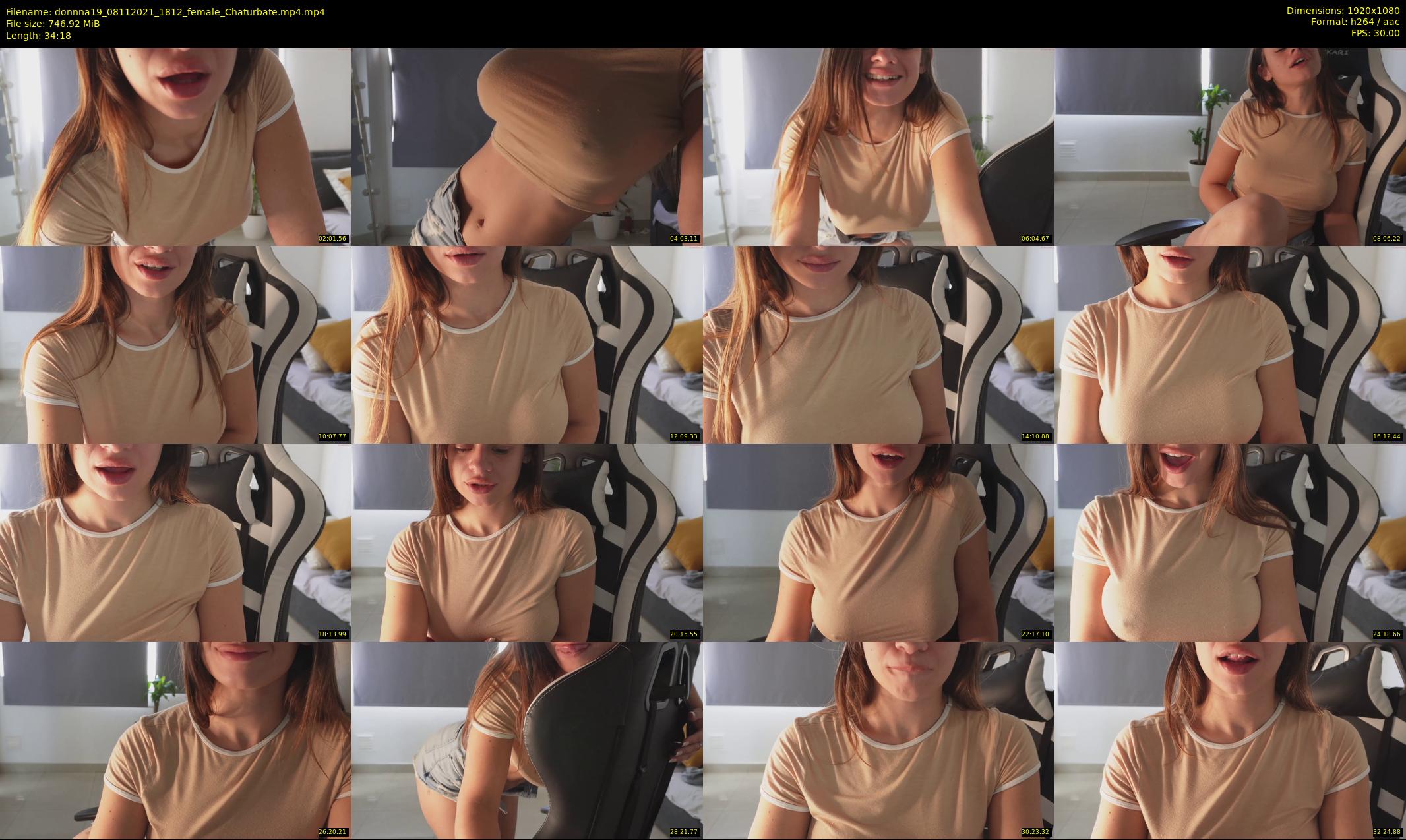 donnna19 — 35 minute Chaturbate female cam show recording, 1080p, Nov 8, 2021