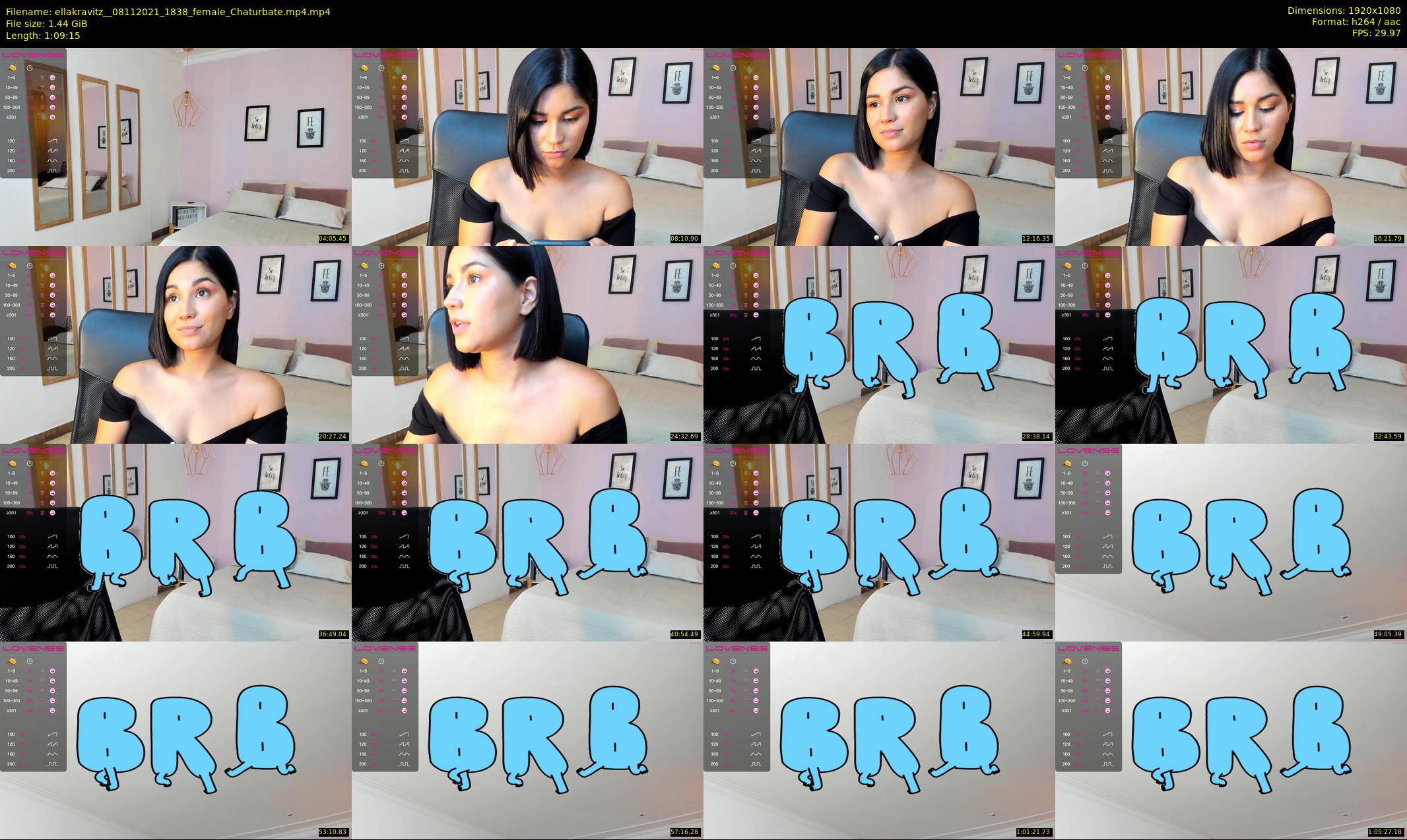 ellakravitz_ — 70 minute Chaturbate female cam show recording, 1080p, Nov 8, 2021