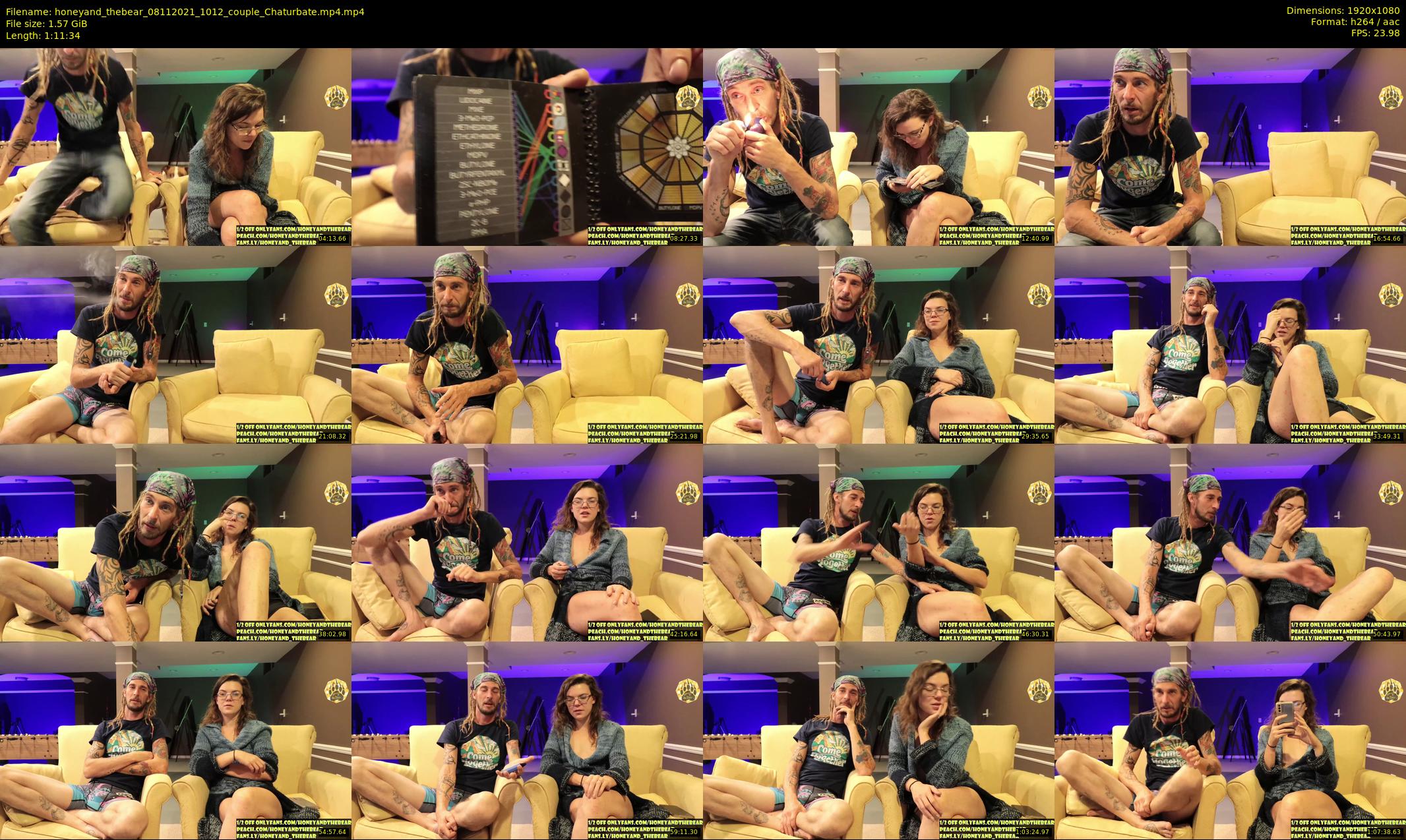 honeyand_thebear — 72 minute Chaturbate couple cam show recording, 1080p, Nov 8, 2021