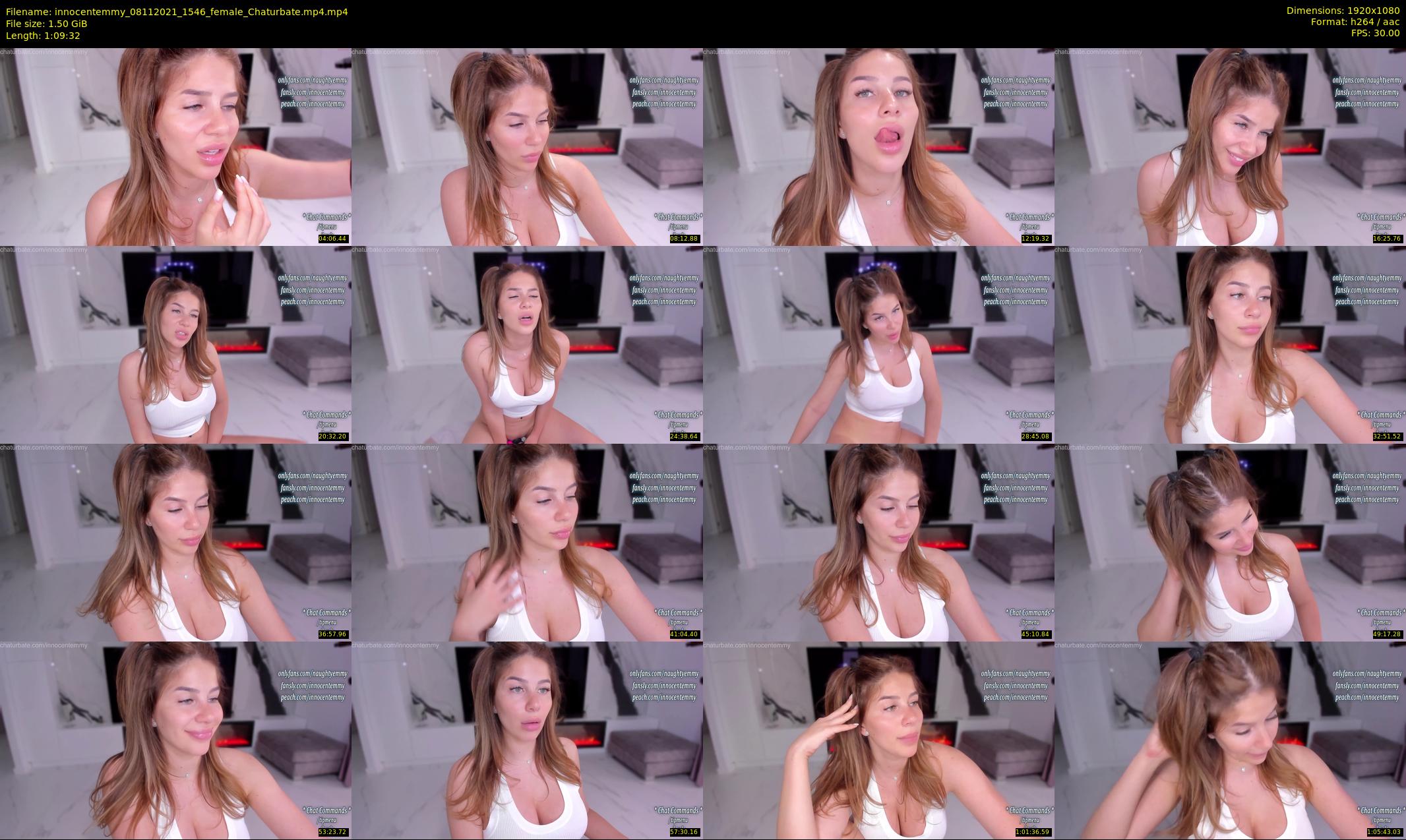innocentemmy — 70 minute Chaturbate female cam show recording, 1080p, Nov 8, 2021