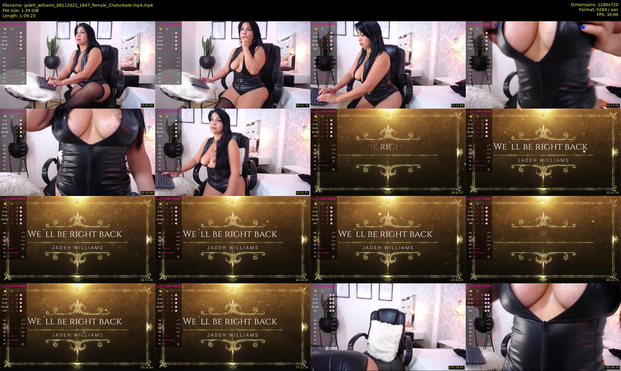 jadeh_williams — 70 minute Chaturbate female cam show recording, 720p, Nov 8, 2021