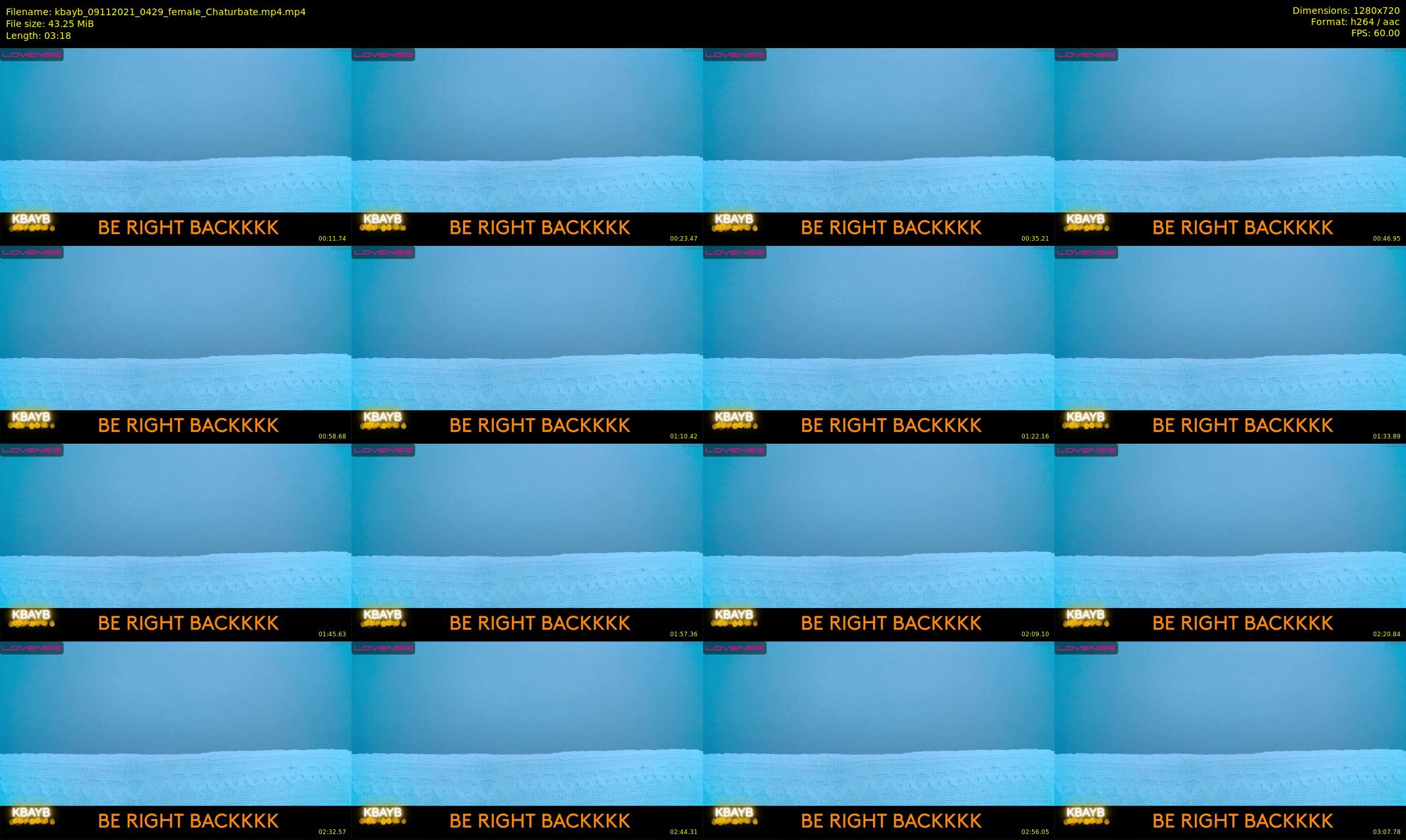 kbayb — 4 minute Chaturbate female cam show recording, 720p, Nov 9, 2021