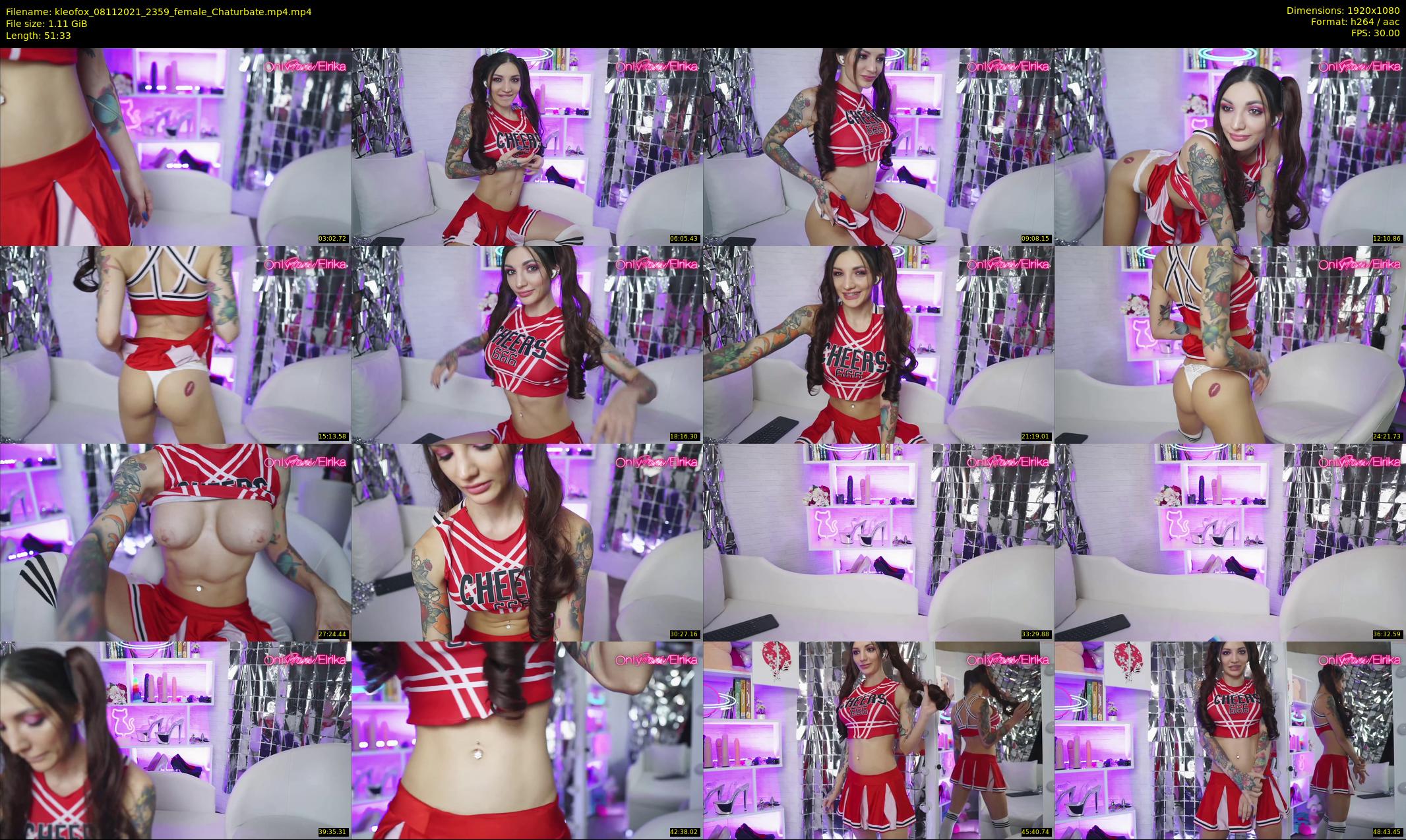 kleofox — 52 minute Chaturbate female cam show recording, 1080p, Nov 8, 2021