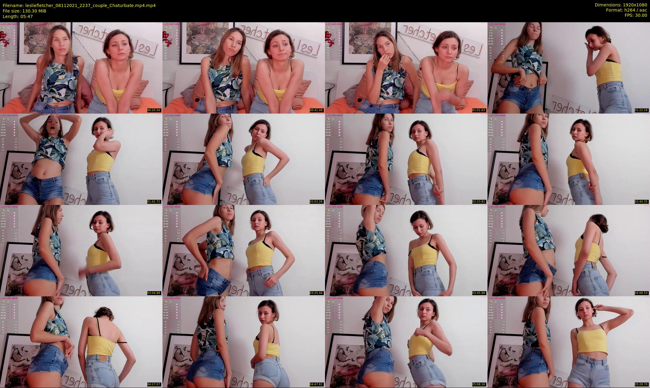 lesliefletcher — 6 minute Chaturbate couple cam show recording, 1080p, Nov 8, 2021