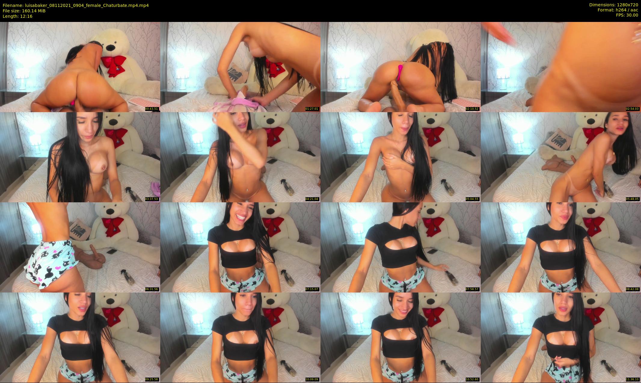 luisabaker — 13 minute Chaturbate female cam show recording, 720p, Nov 8, 2021