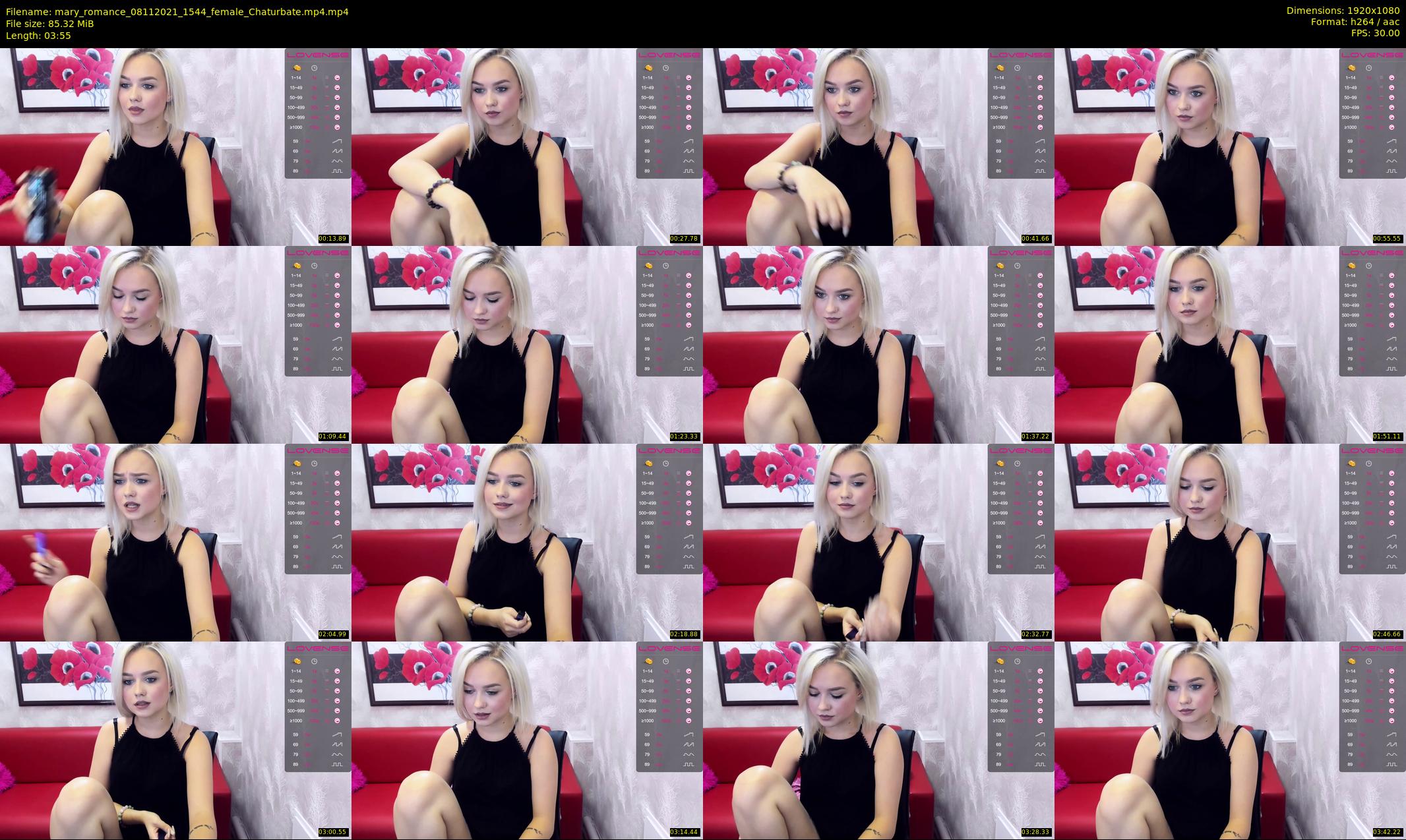 mary_romance — 4 minute Chaturbate female cam show recording, 1080p, Nov 8, 2021