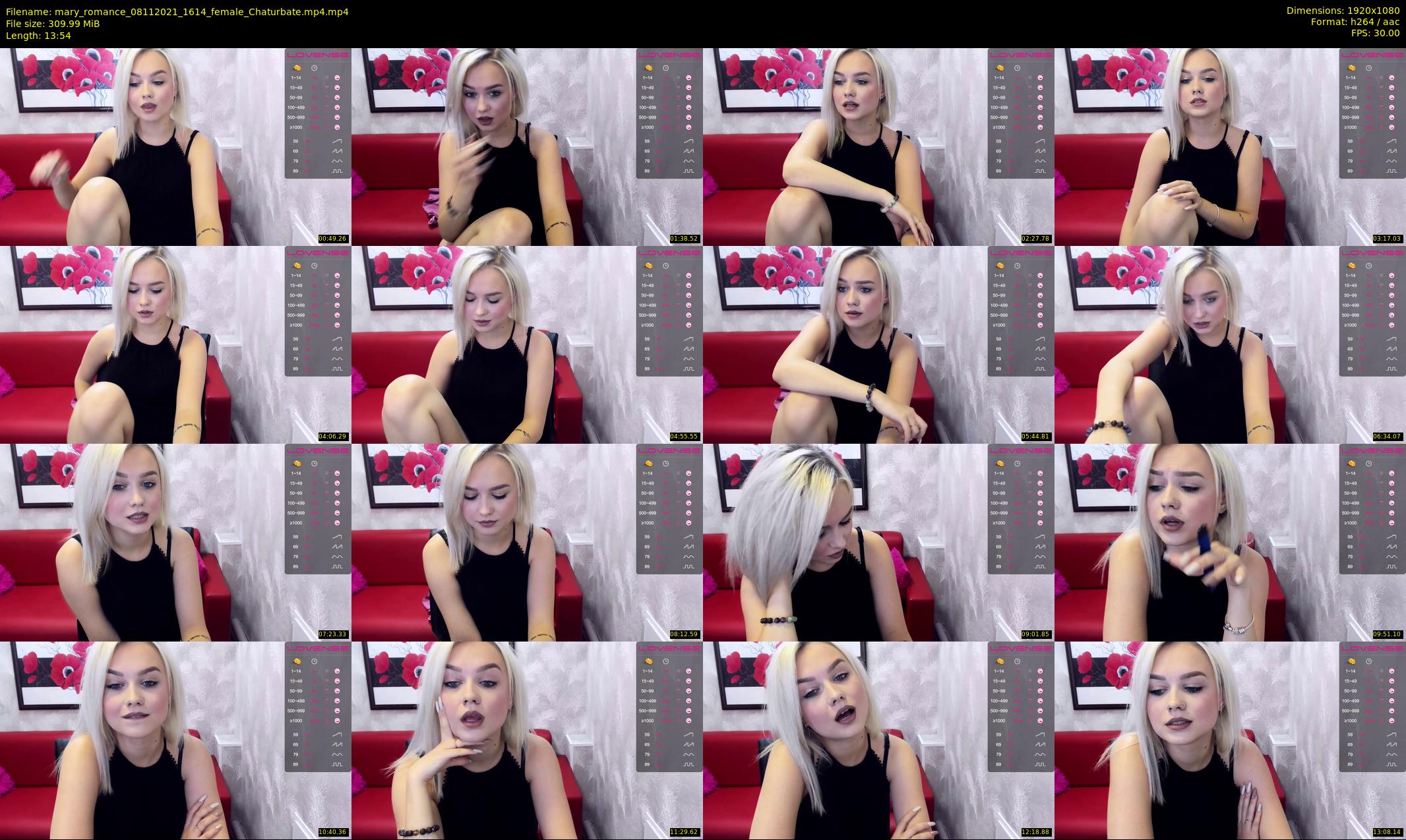 mary_romance — 14 minute Chaturbate female cam show recording, 1080p, Nov 8, 2021
