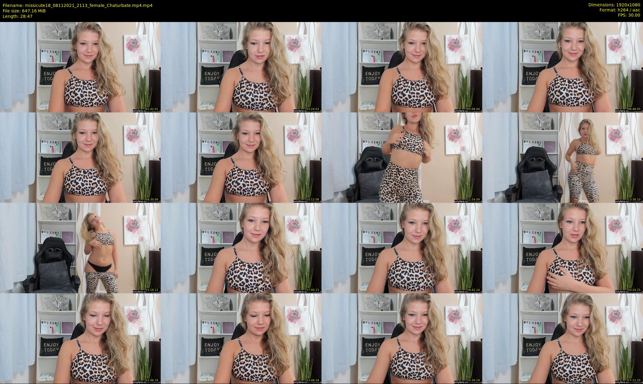 missicute18 — 29 minute Chaturbate female cam show recording, 1080p, Nov 8, 2021