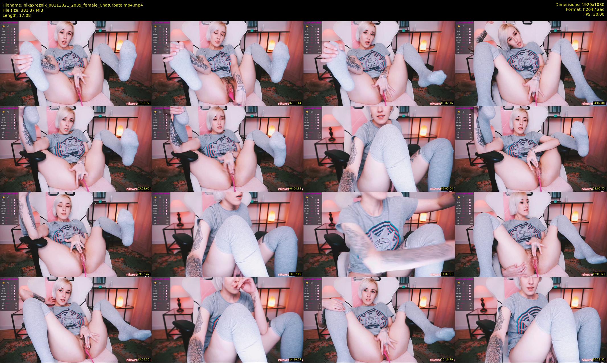 nikaxreznik — 18 minute Chaturbate female cam show recording, 1080p, Nov 8, 2021