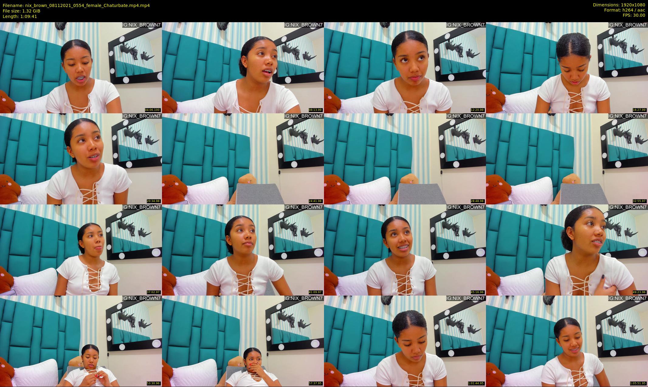 nix_brown — 70 minute Chaturbate female cam show recording, 1080p, Nov 8, 2021