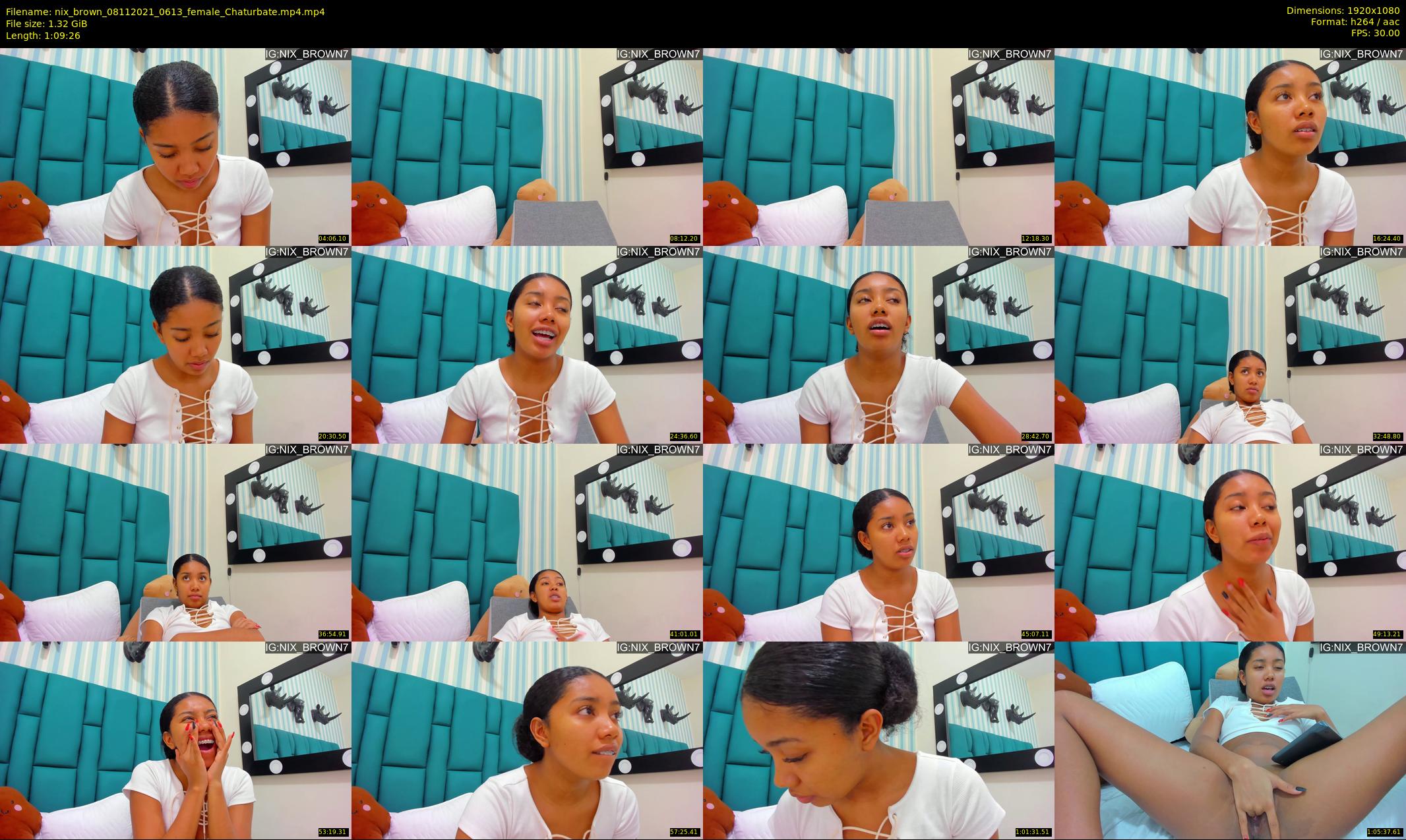 nix_brown — 70 minute Chaturbate female cam show recording, 1080p, Nov 8, 2021