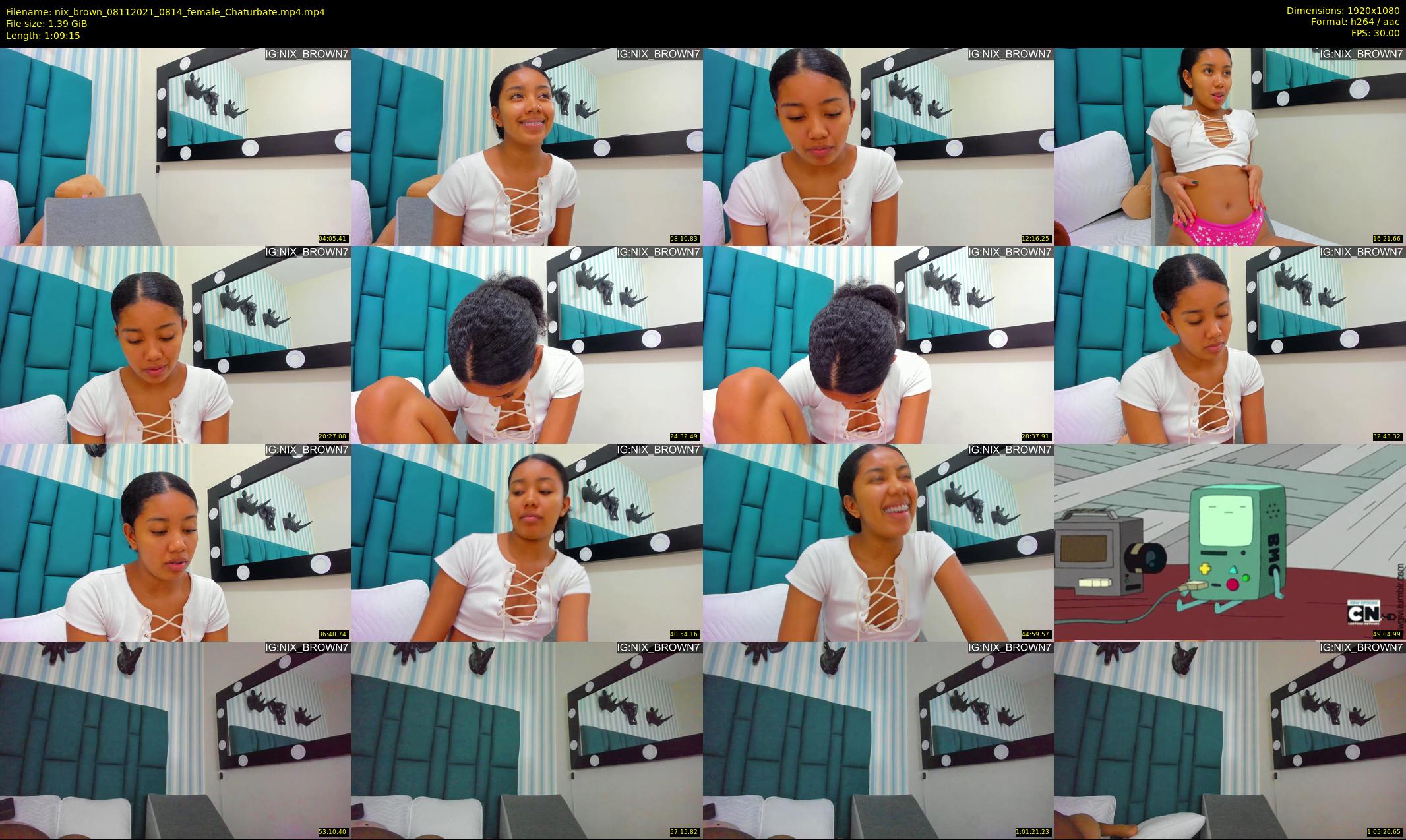 nix_brown — 70 minute Chaturbate female cam show recording, 1080p, Nov 8, 2021