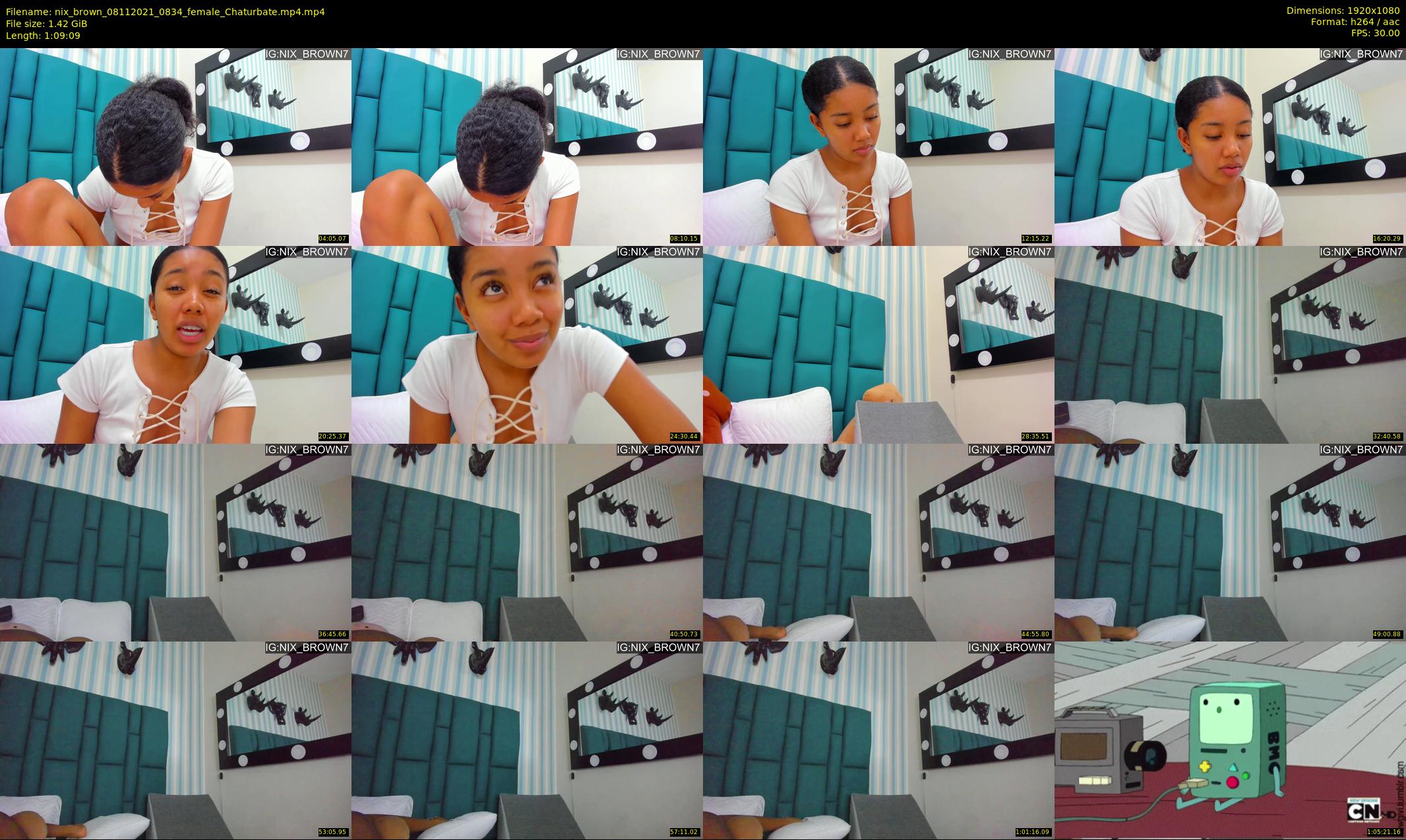nix_brown — 70 minute Chaturbate female cam show recording, 1080p, Nov 8, 2021