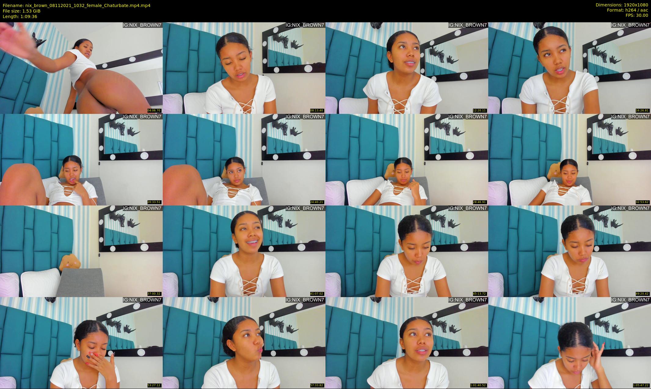 nix_brown — 70 minute Chaturbate female cam show recording, 1080p, Nov 8, 2021