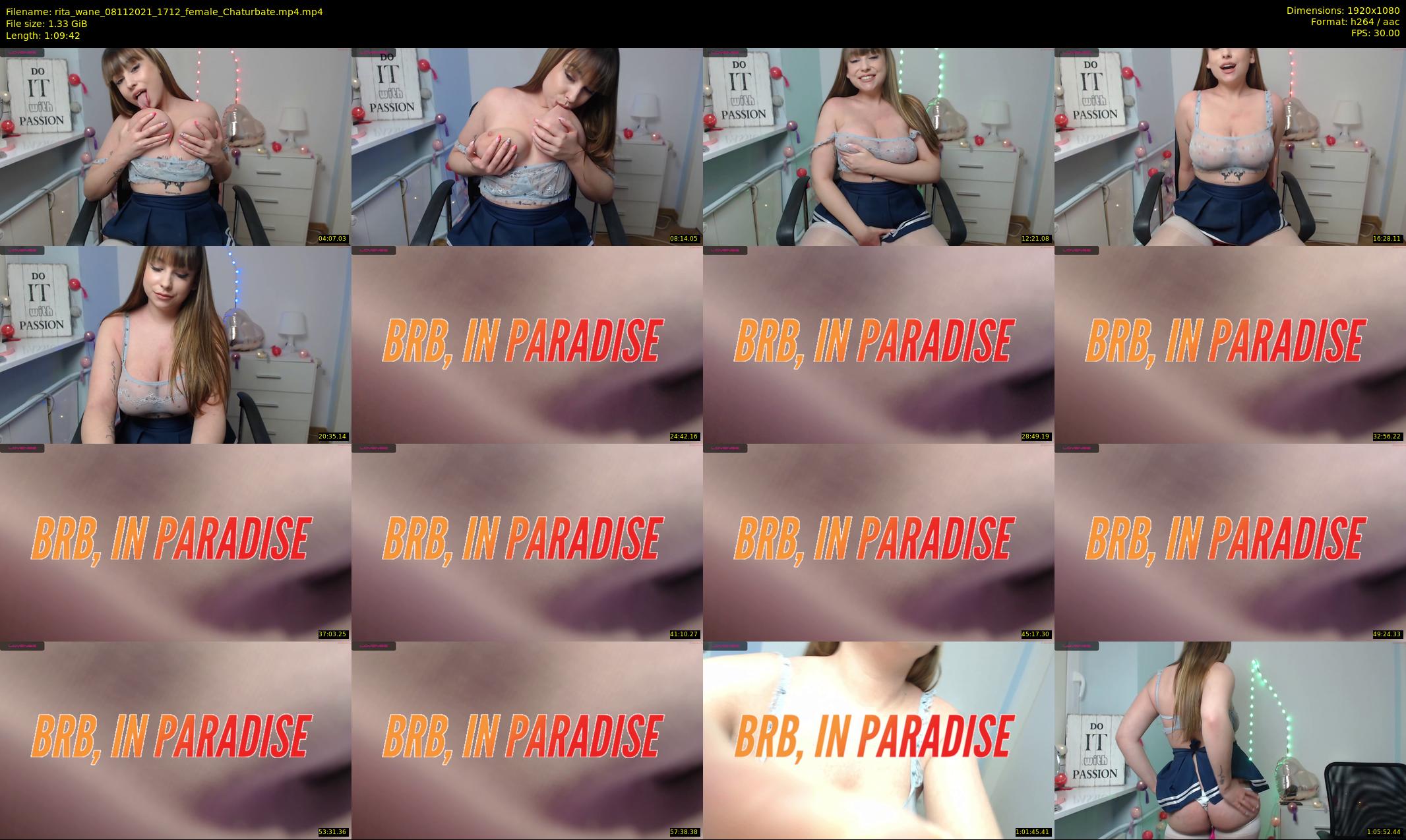 rita_wane — 70 minute Chaturbate female cam show recording, 1080p, Nov 8, 2021