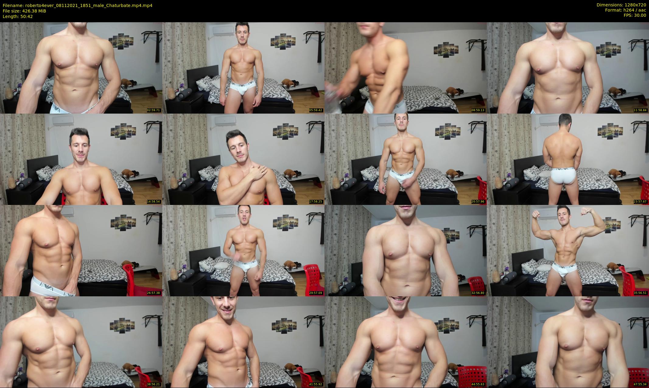 roberto4ever — 51 minute Chaturbate male cam show recording, 720p, Nov 8, 2021