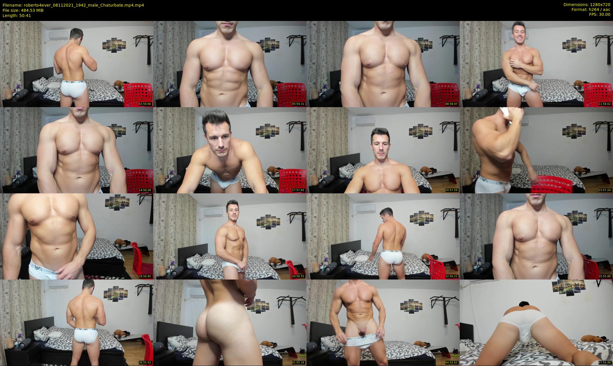 roberto4ever — 51 minute Chaturbate male cam show recording, 720p, Nov 8, 2021