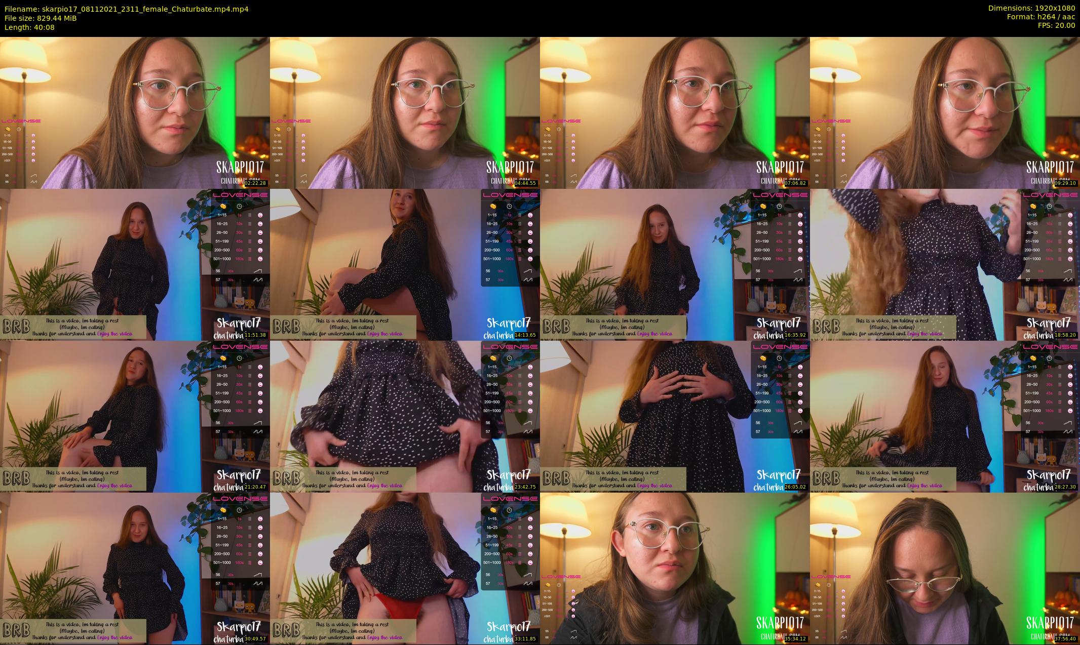 skarpio17 — 41 minute Chaturbate female cam show recording, 1080p, Nov 8, 2021