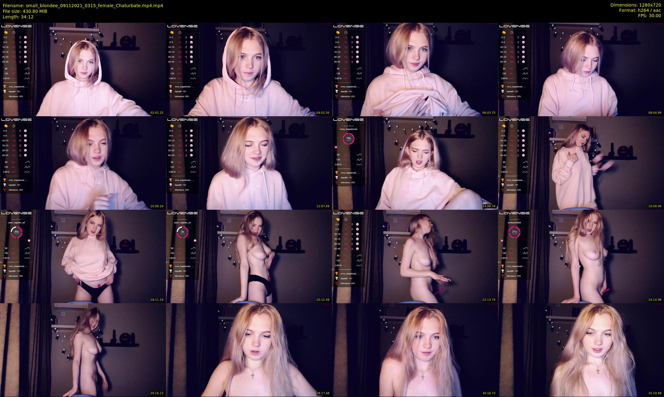 small_blondee — 35 minute Chaturbate female cam show recording, 720p, Nov 9, 2021
