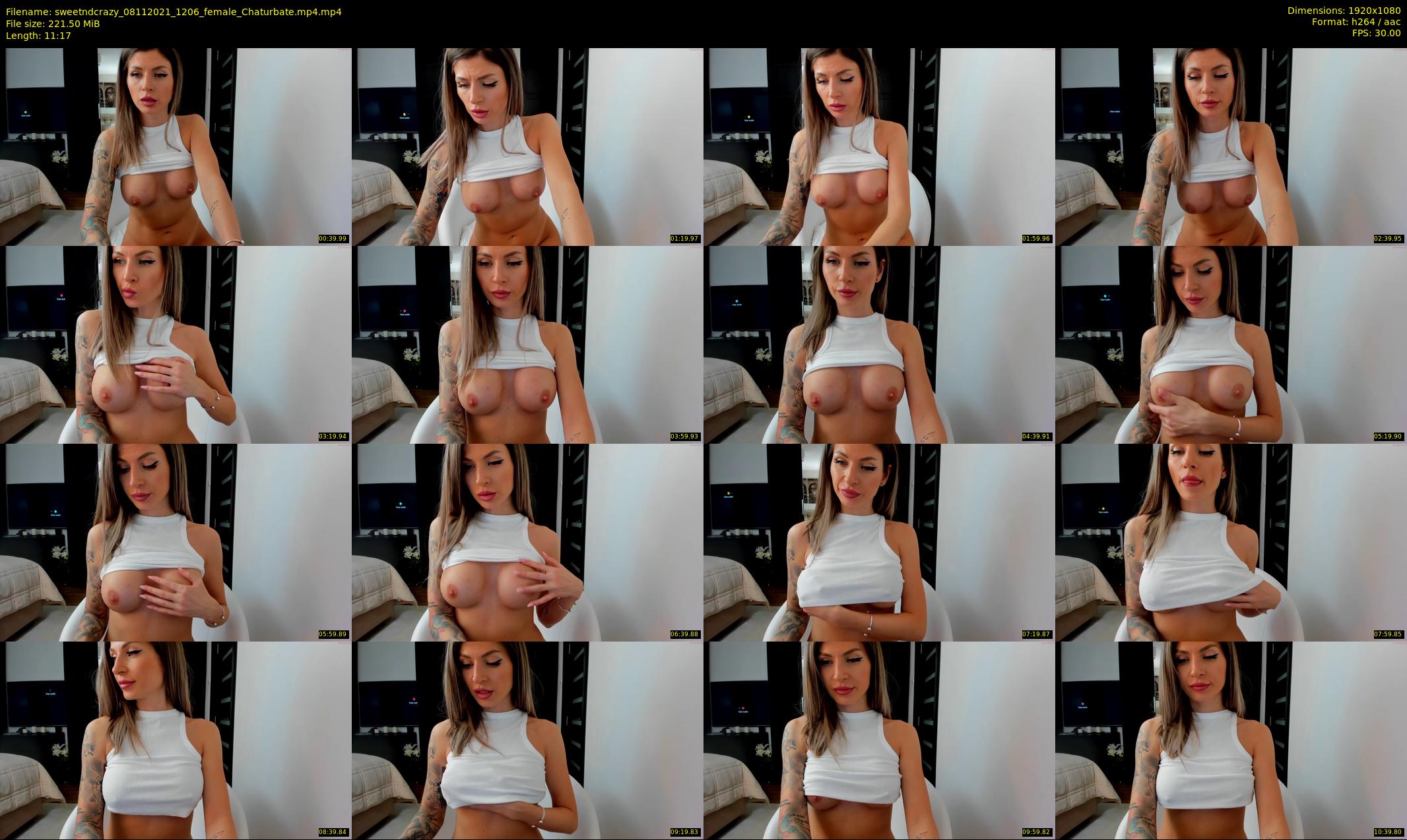 sweetndcrazy — 12 minute Chaturbate female cam show recording, 1080p, Nov 8, 2021
