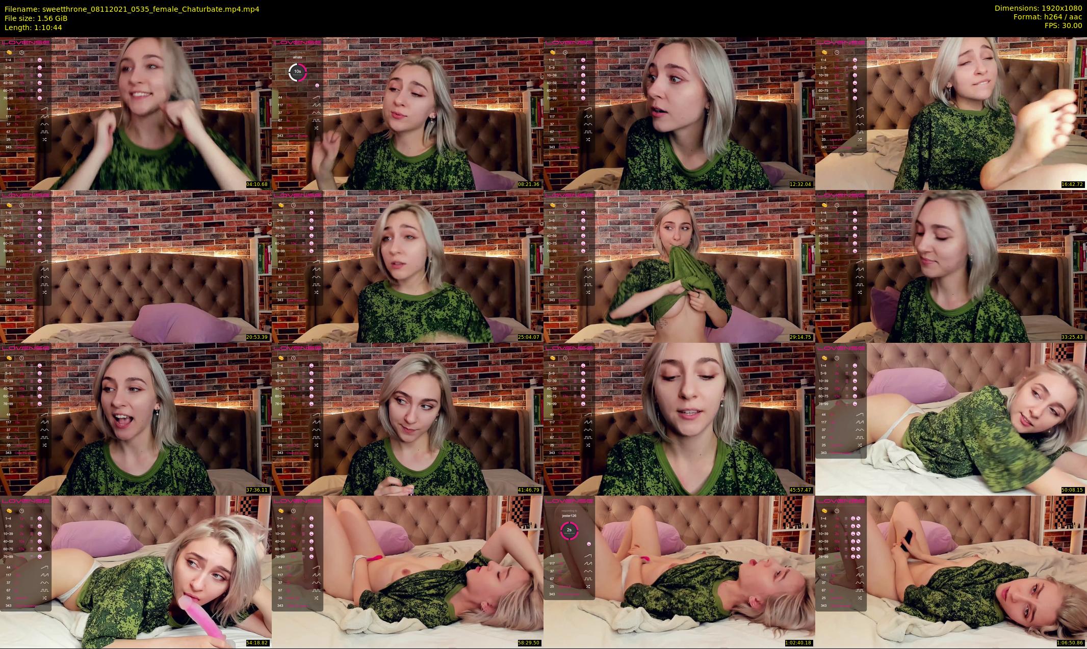 sweetthrone — 71 minute Chaturbate couple cam show recording, 1080p, Nov 8, 2021