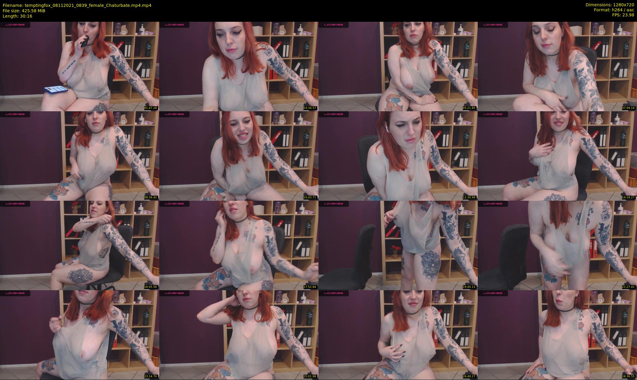 temptingfox — 31 minute Chaturbate female cam show recording, 720p, Nov 8, 2021