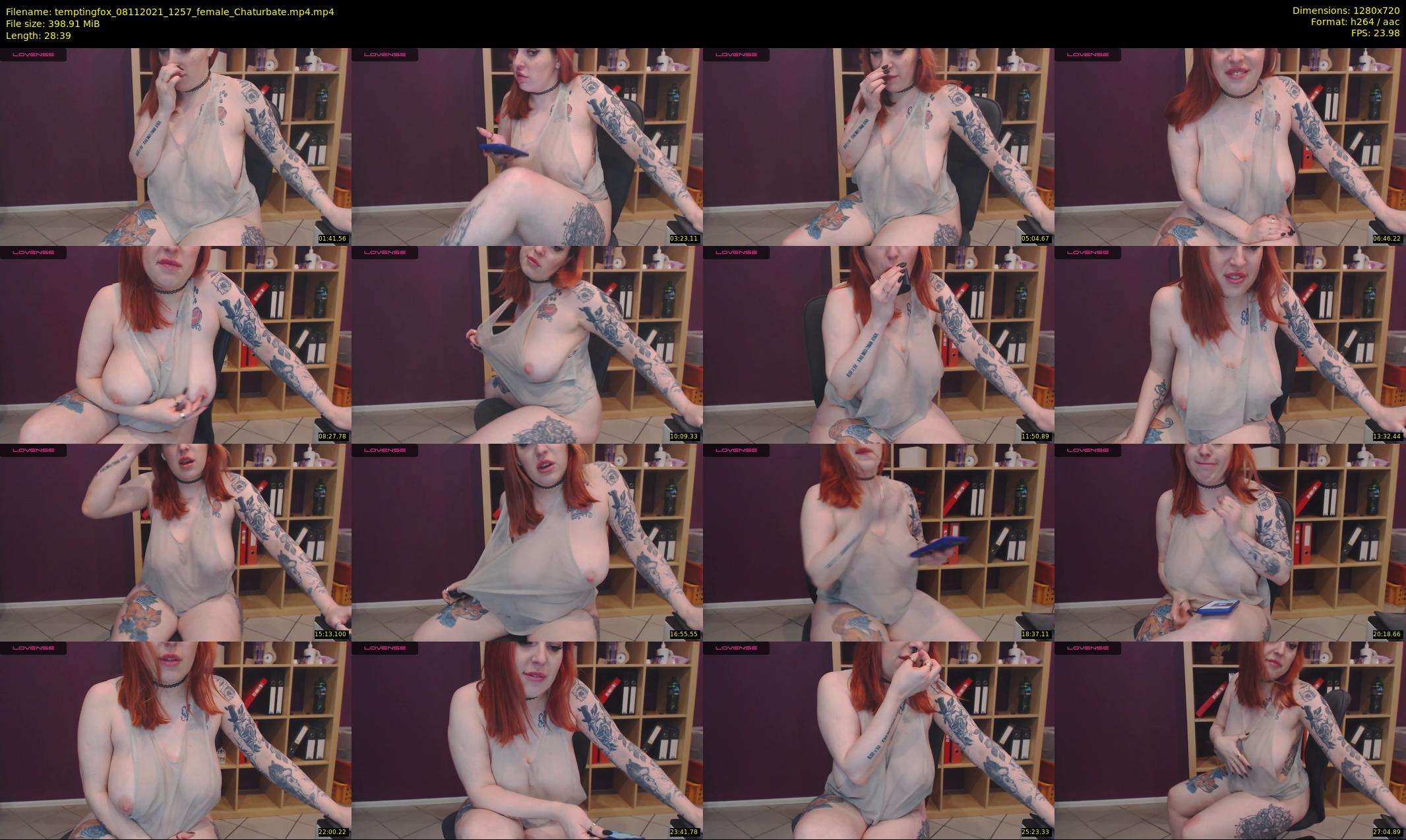 temptingfox — 29 minute Chaturbate female cam show recording, 720p, Nov 8, 2021
