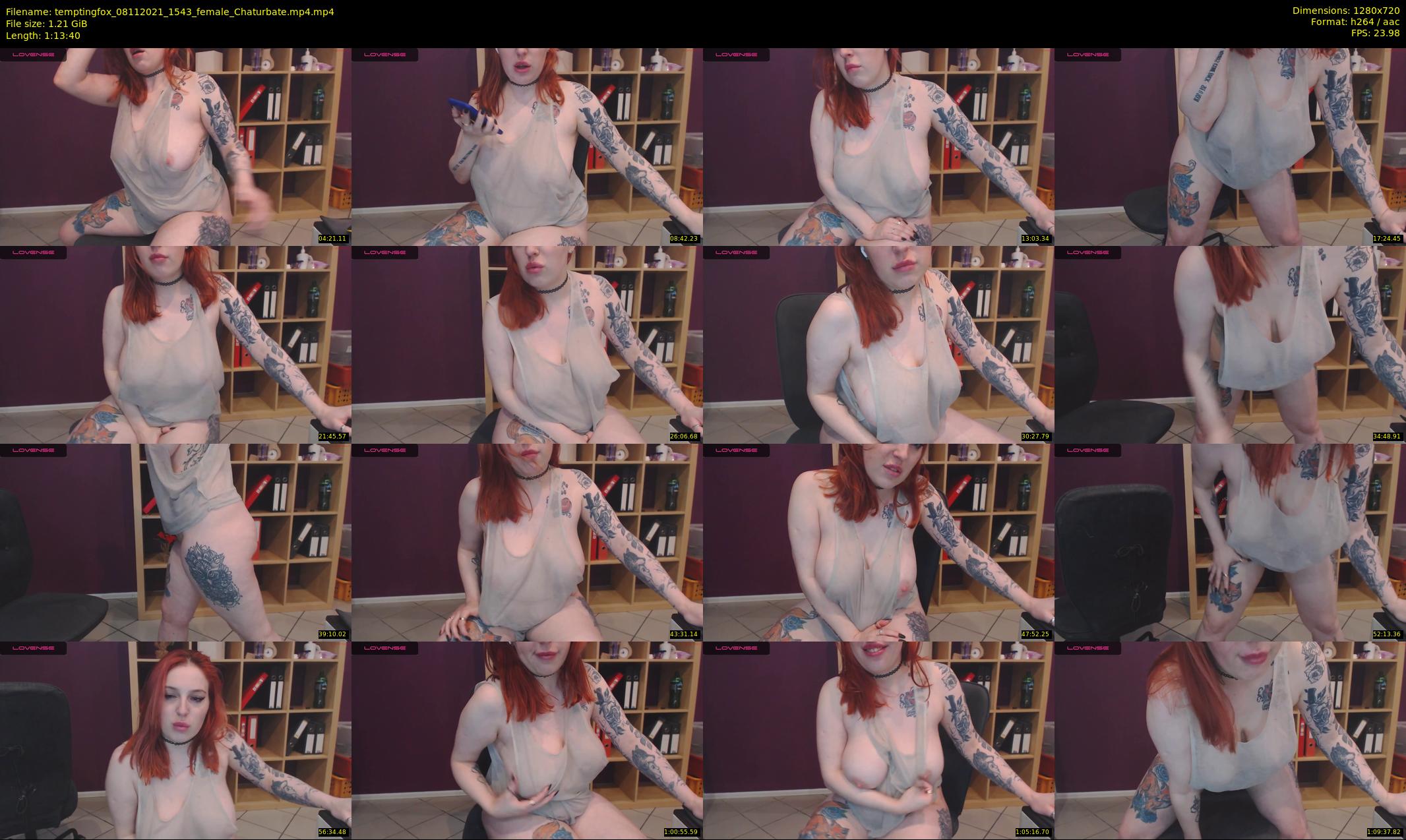 temptingfox — 74 minute Chaturbate female cam show recording, 720p, Nov 8, 2021