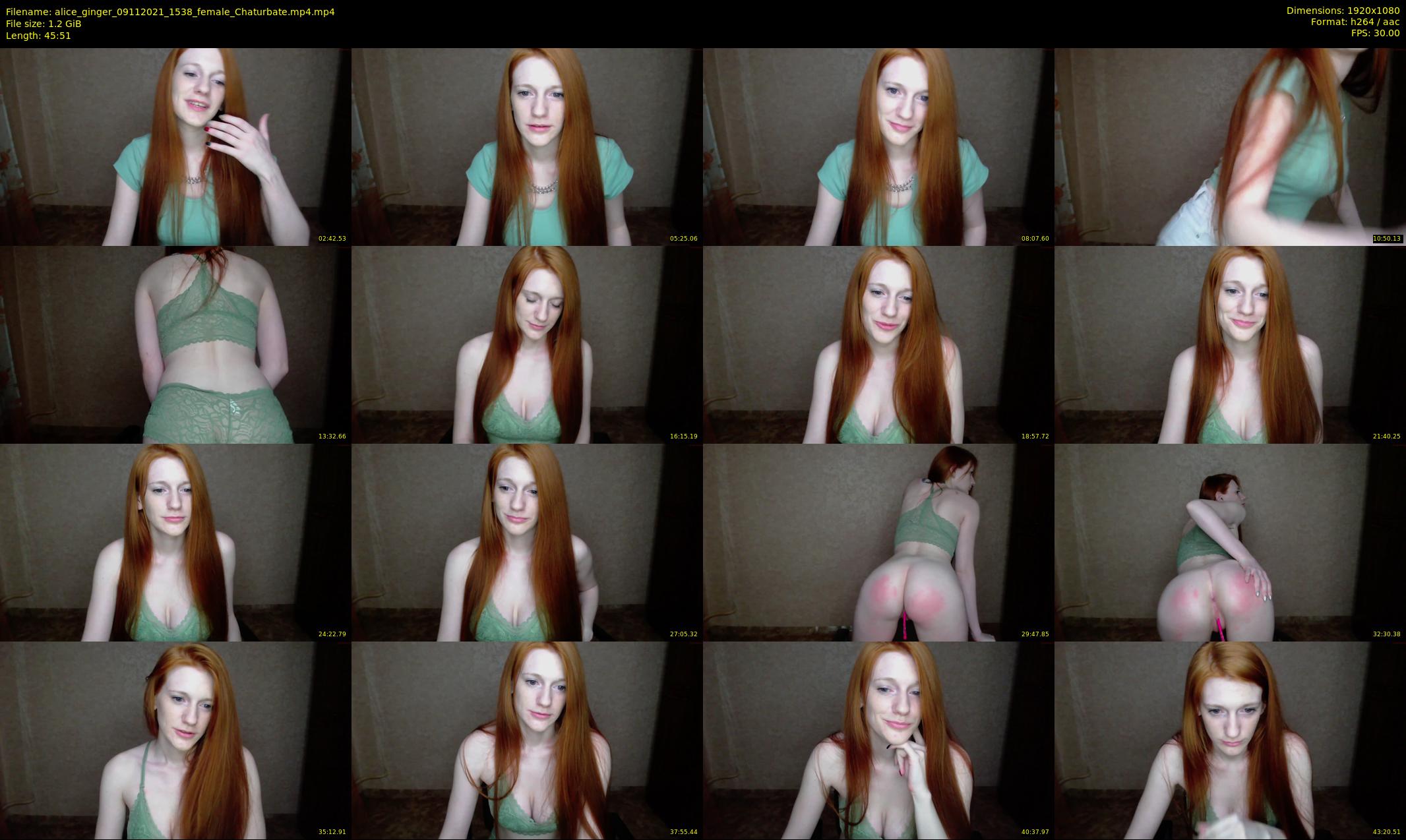 alice_ginger — 46 minute Chaturbate female cam show recording, 1080p, Nov 9, 2021