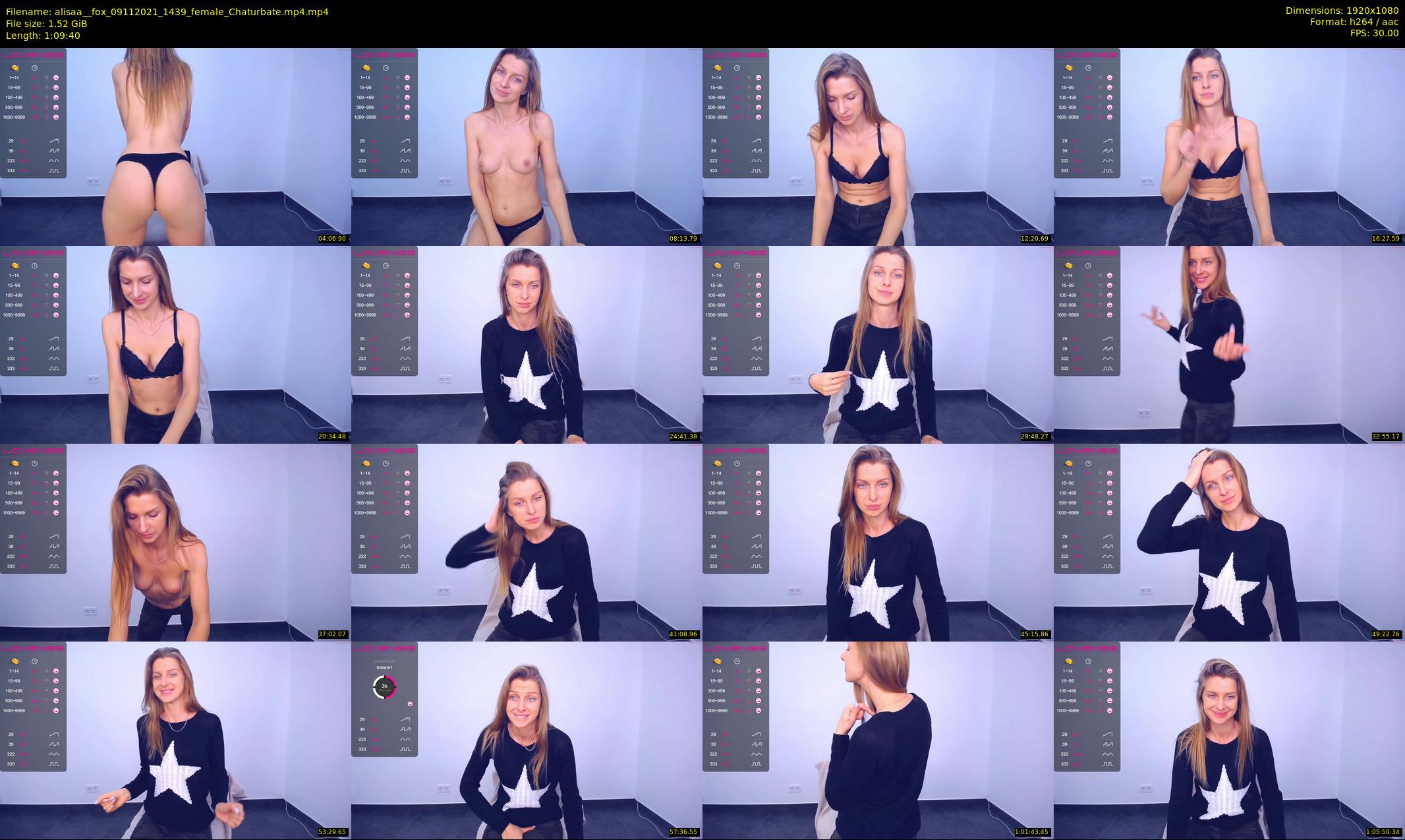 alisaa__fox — 70 minute Chaturbate female cam show recording, 1080p, Nov 9, 2021