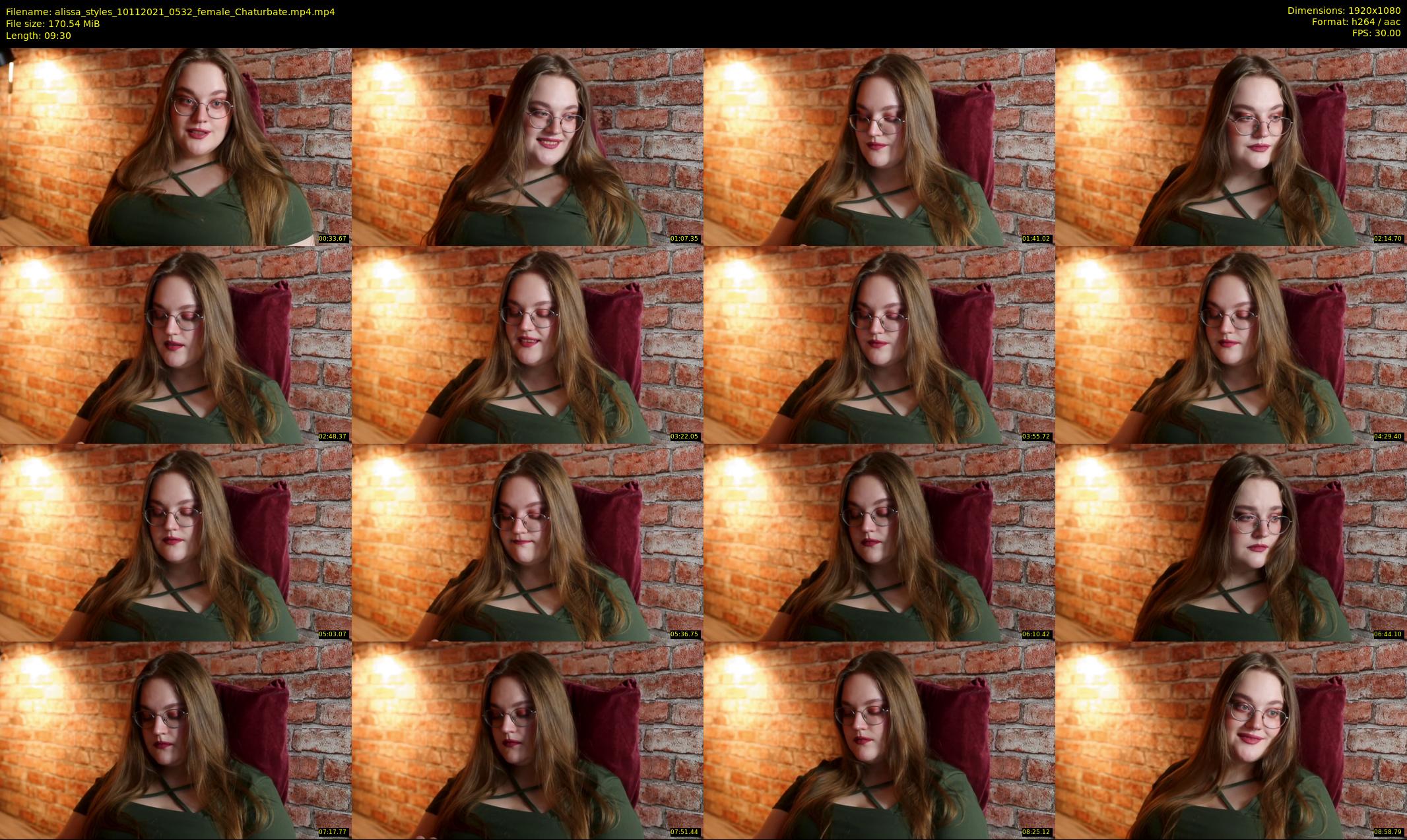 alissa_styles — 10 minute Chaturbate female cam show recording, 1080p, Nov 10, 2021