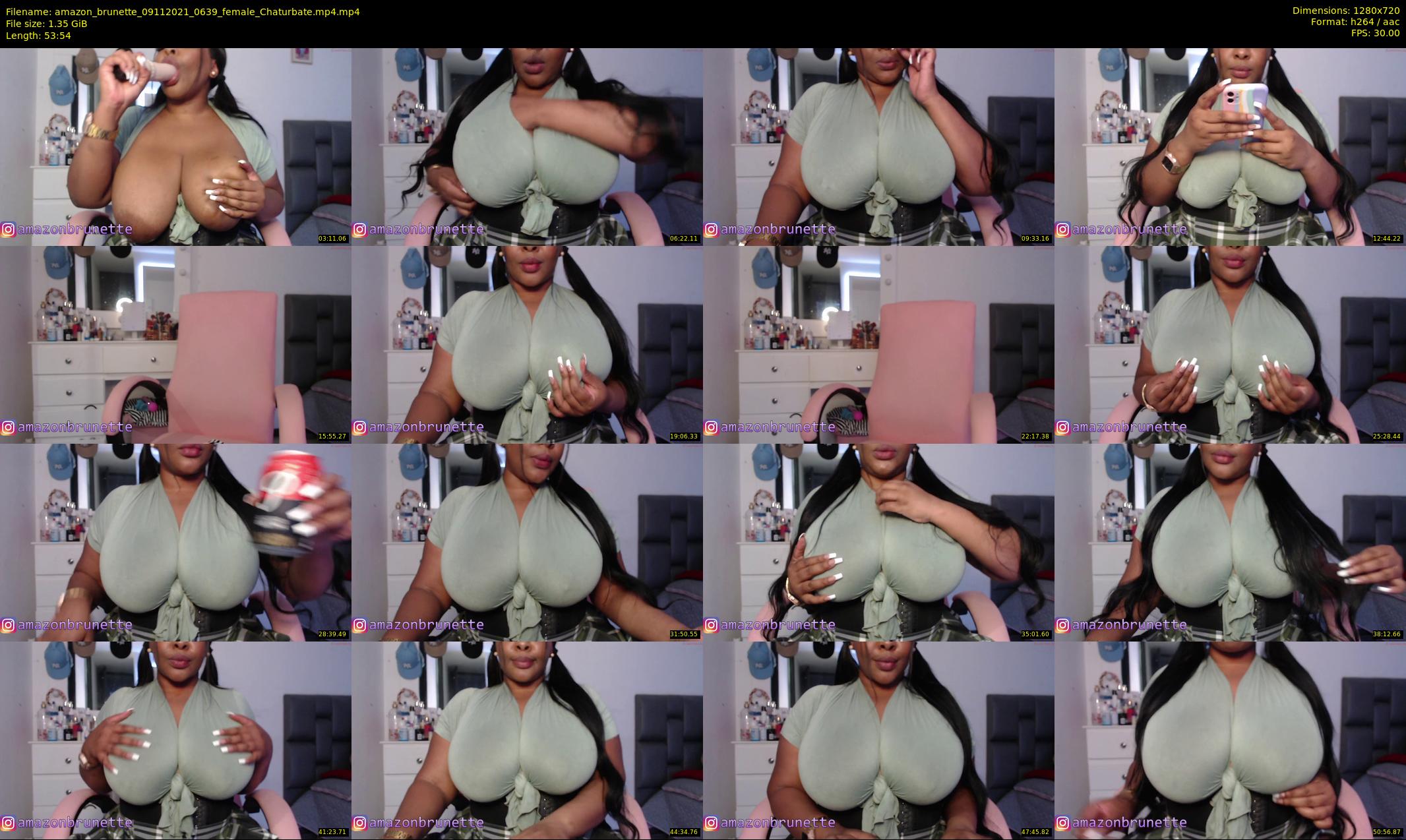 amazon_brunette — 54 minute Chaturbate female cam show recording, 720p, Nov 9, 2021