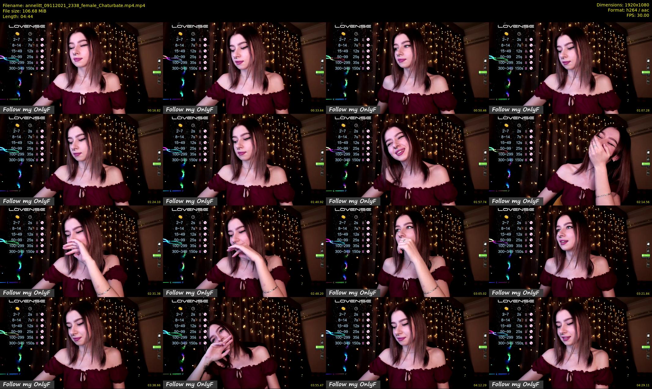 annelitt — 5 minute Chaturbate female cam show recording, 1080p, Nov 9, 2021