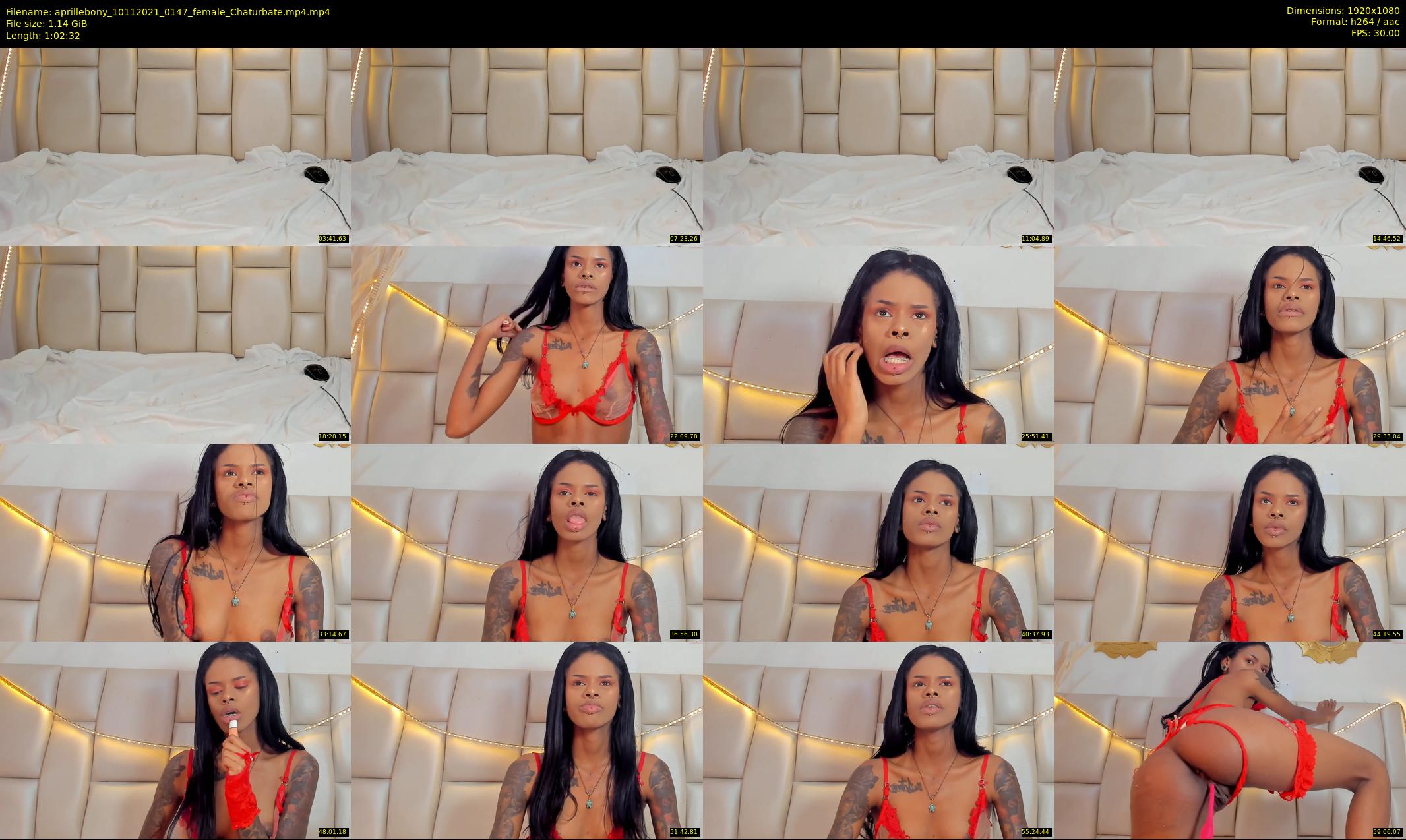 aprillebony — 63 minute Chaturbate female cam show recording, 1080p, Nov 10, 2021