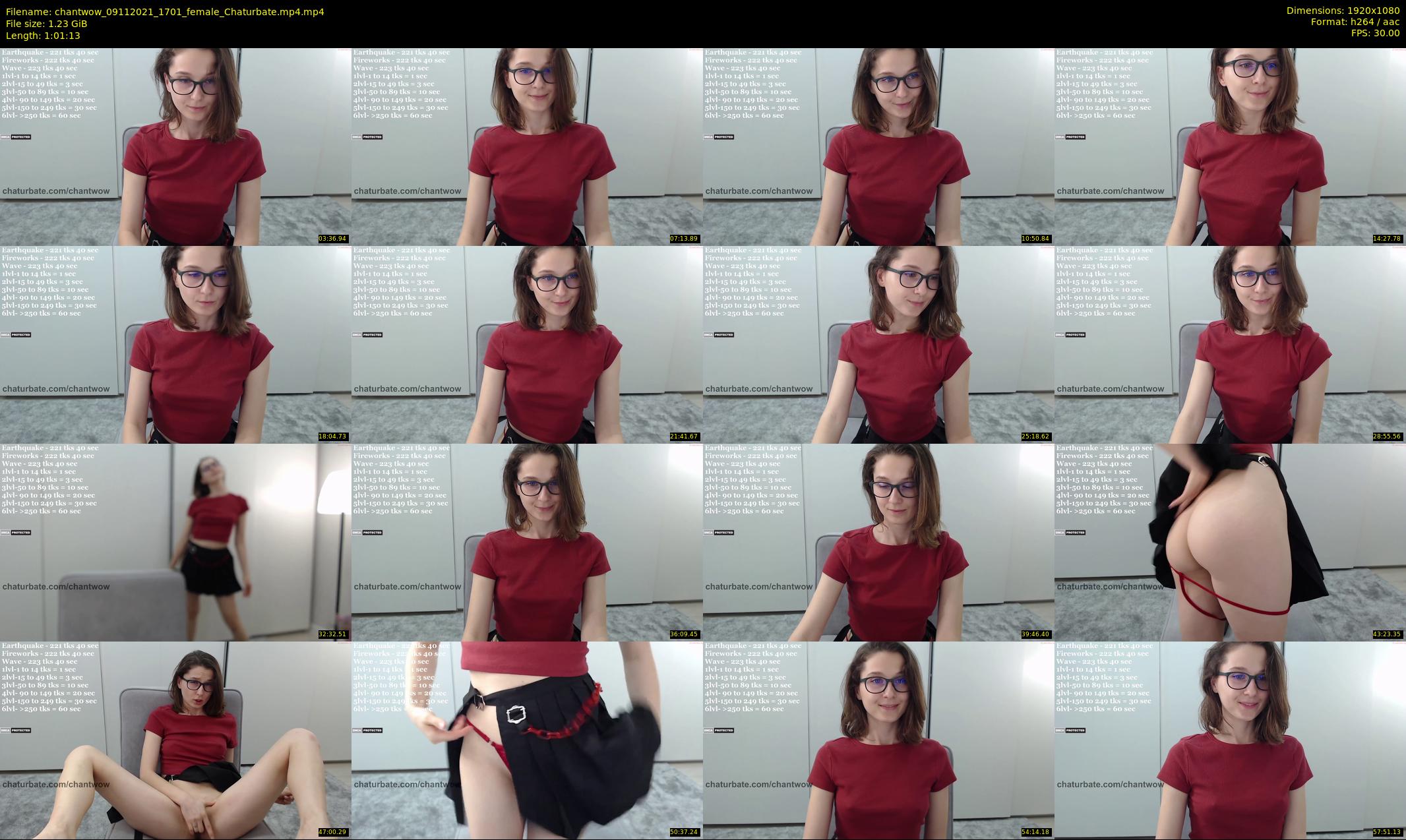 chantwow — 62 minute Chaturbate female cam show recording, 1080p, Nov 9, 2021