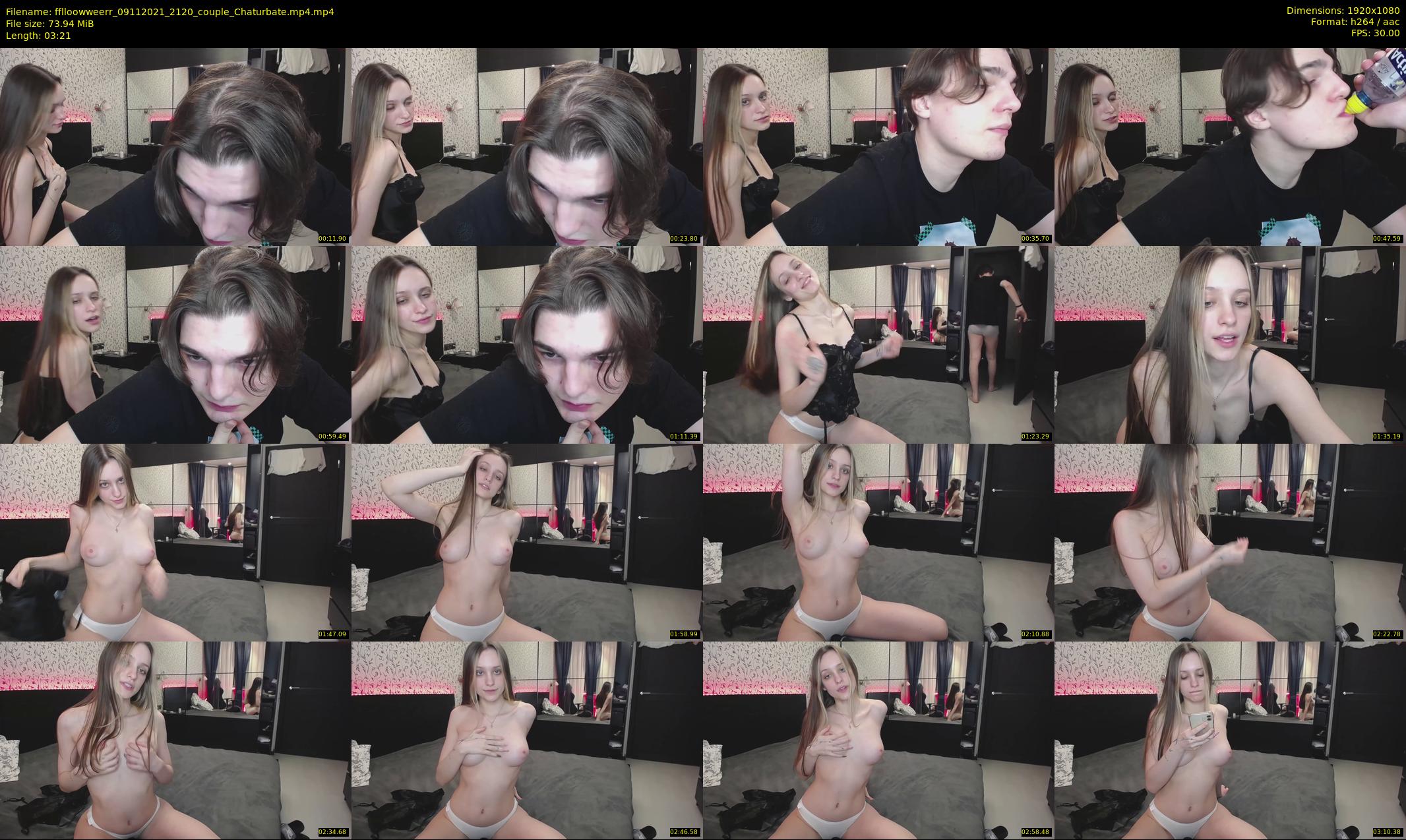 fflloowweerr — 4 minute Chaturbate couple cam show recording, 1080p, Nov 9, 2021