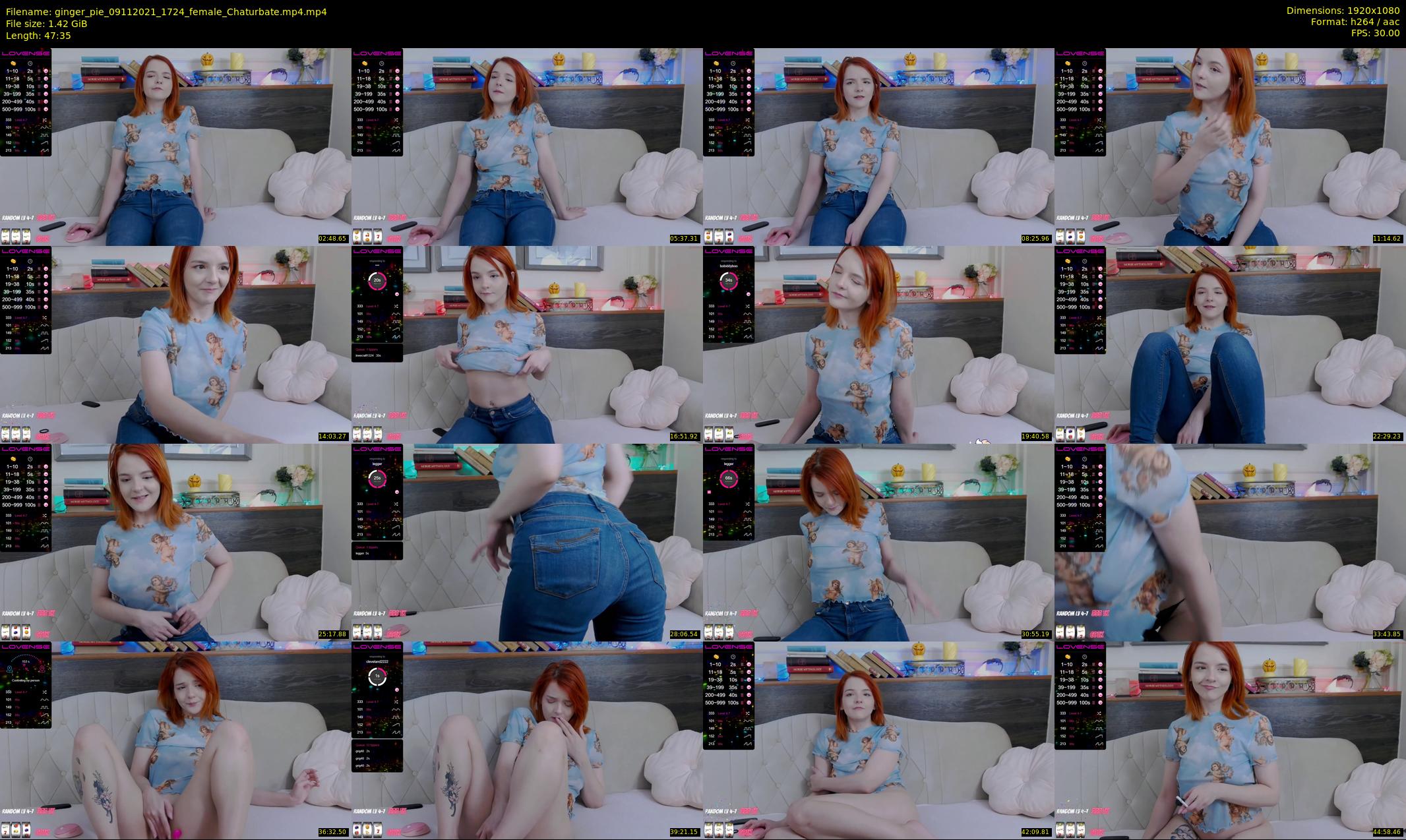 ginger_pie — 48 minute Chaturbate female cam show recording, 1080p, Nov 9, 2021