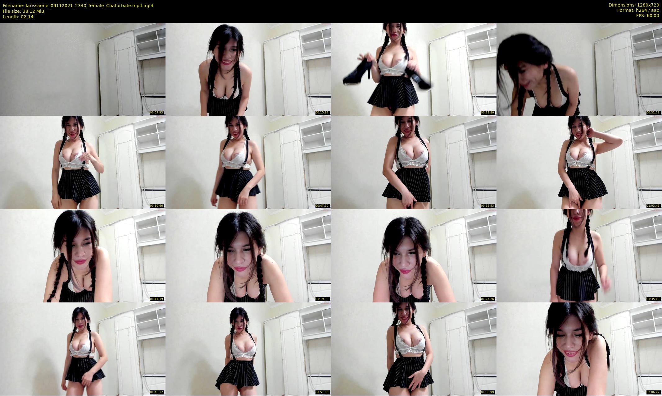 larissaone — 3 minute Chaturbate female cam show recording, 720p, Nov 9, 2021