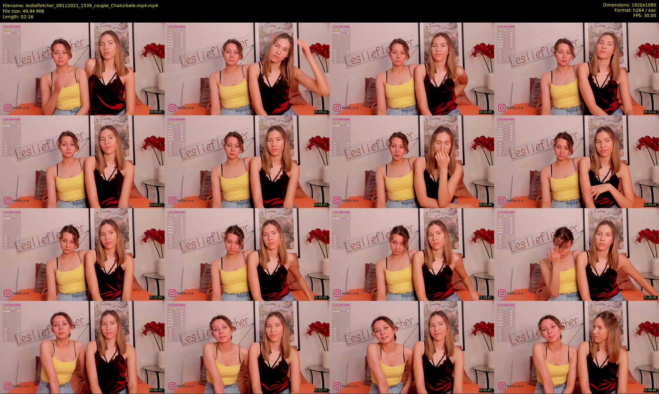 lesliefletcher — 3 minute Chaturbate couple cam show recording, 1080p, Nov 9, 2021