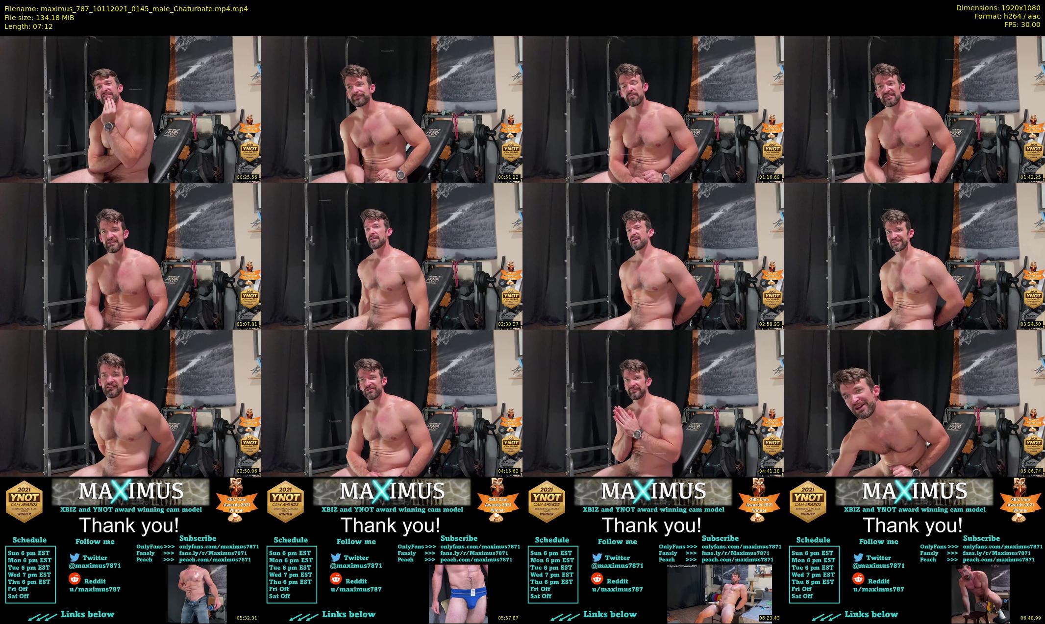 maximus_787 — 8 minute Chaturbate male cam show recording, 1080p, Nov 10, 2021