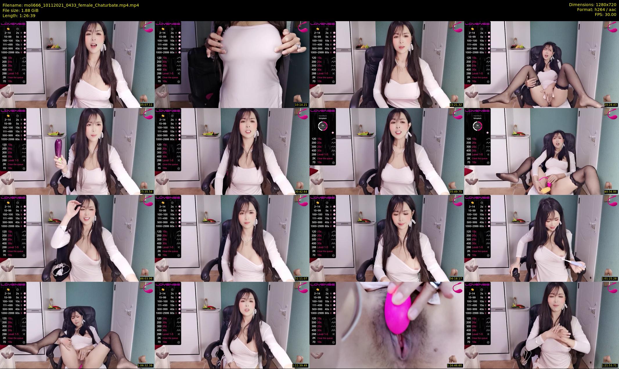 moli666 — 87 minute Chaturbate female cam show recording, 720p, Nov 10, 2021