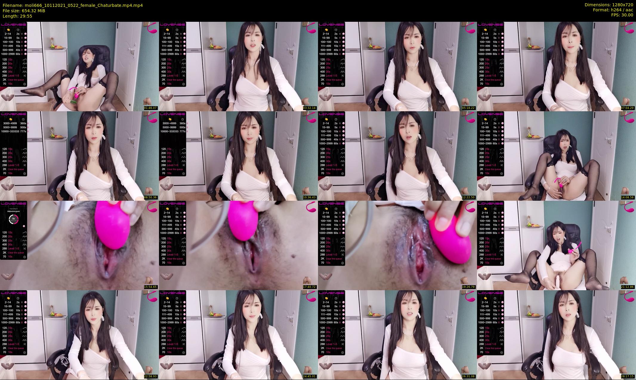 moli666 — 30 minute Chaturbate female cam show recording, 720p, Nov 10, 2021