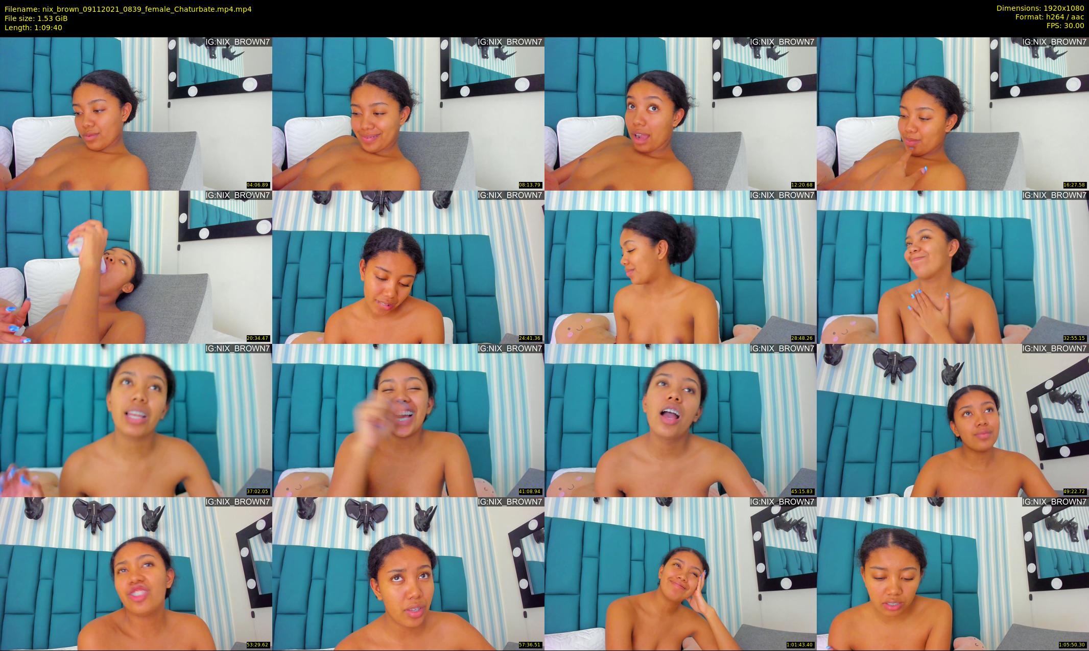 nix_brown — 70 minute Chaturbate female cam show recording, 1080p, Nov 9, 2021