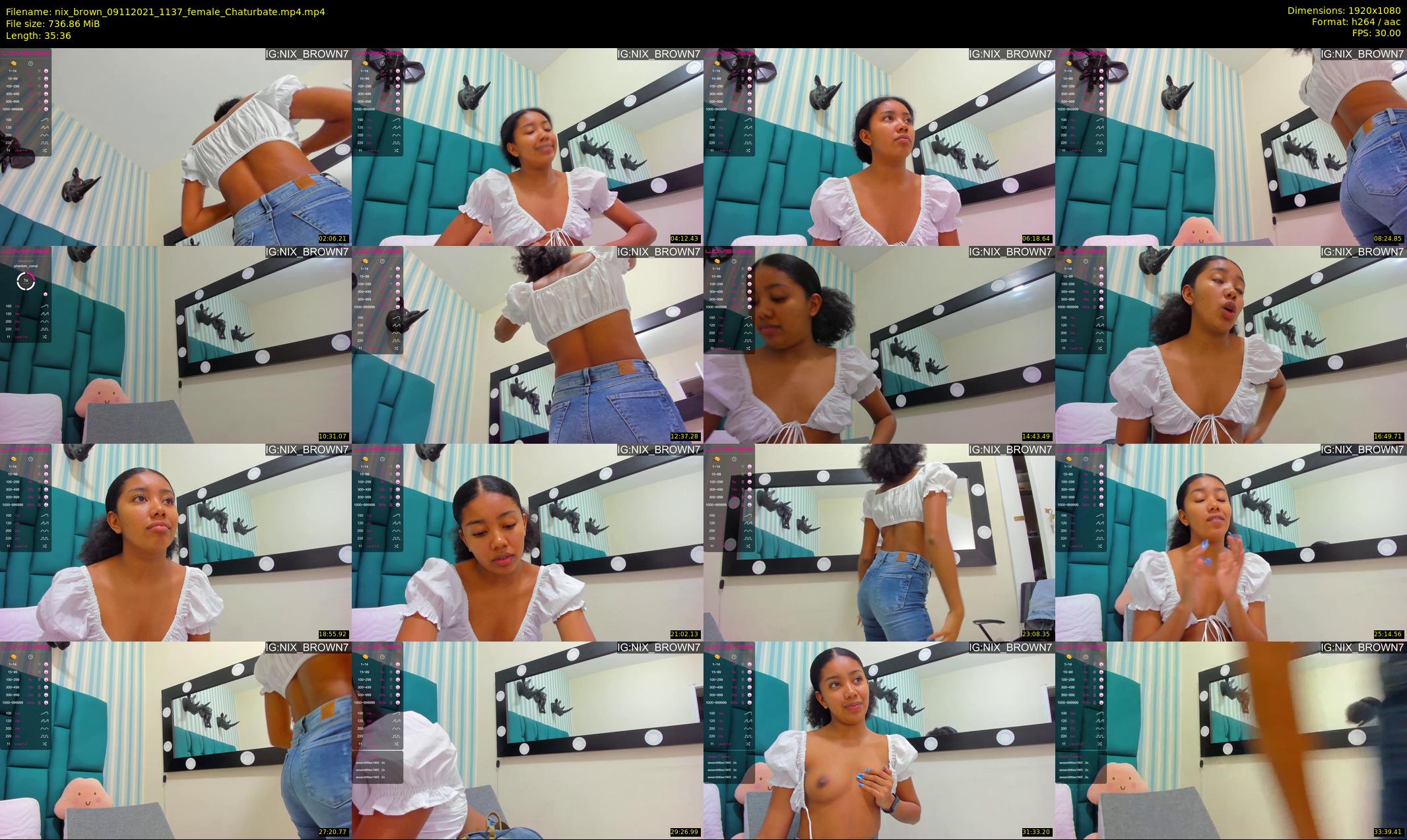 nix_brown — 36 minute Chaturbate female cam show recording, 1080p, Nov 9, 2021