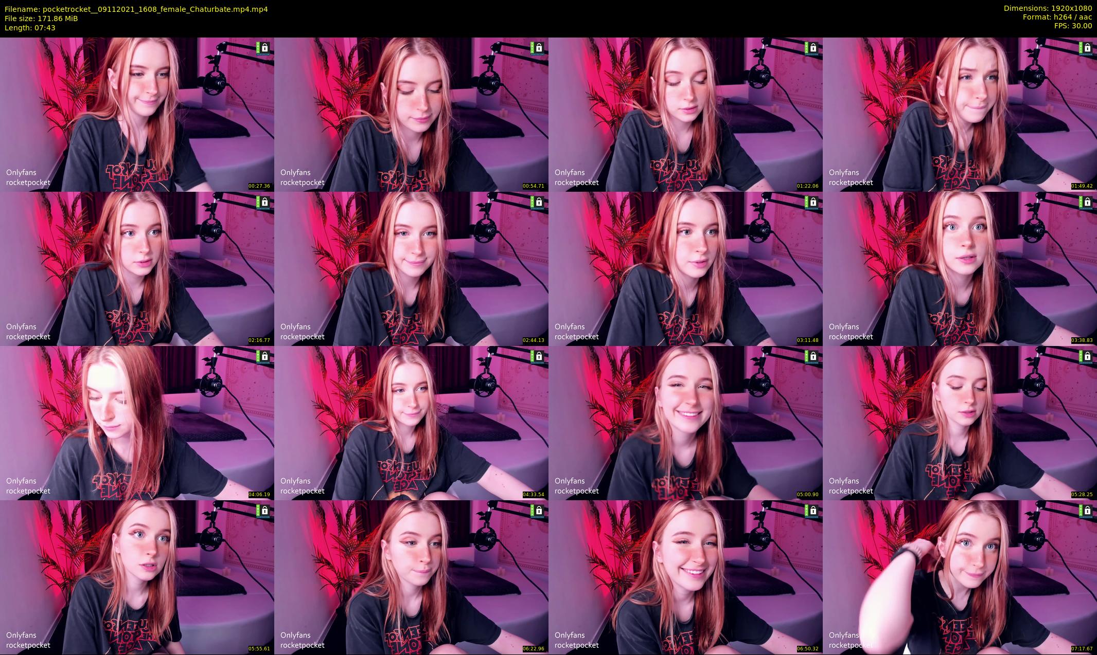 pocketrocket_ — 8 minute Chaturbate female cam show recording, 1080p, Nov 9, 2021
