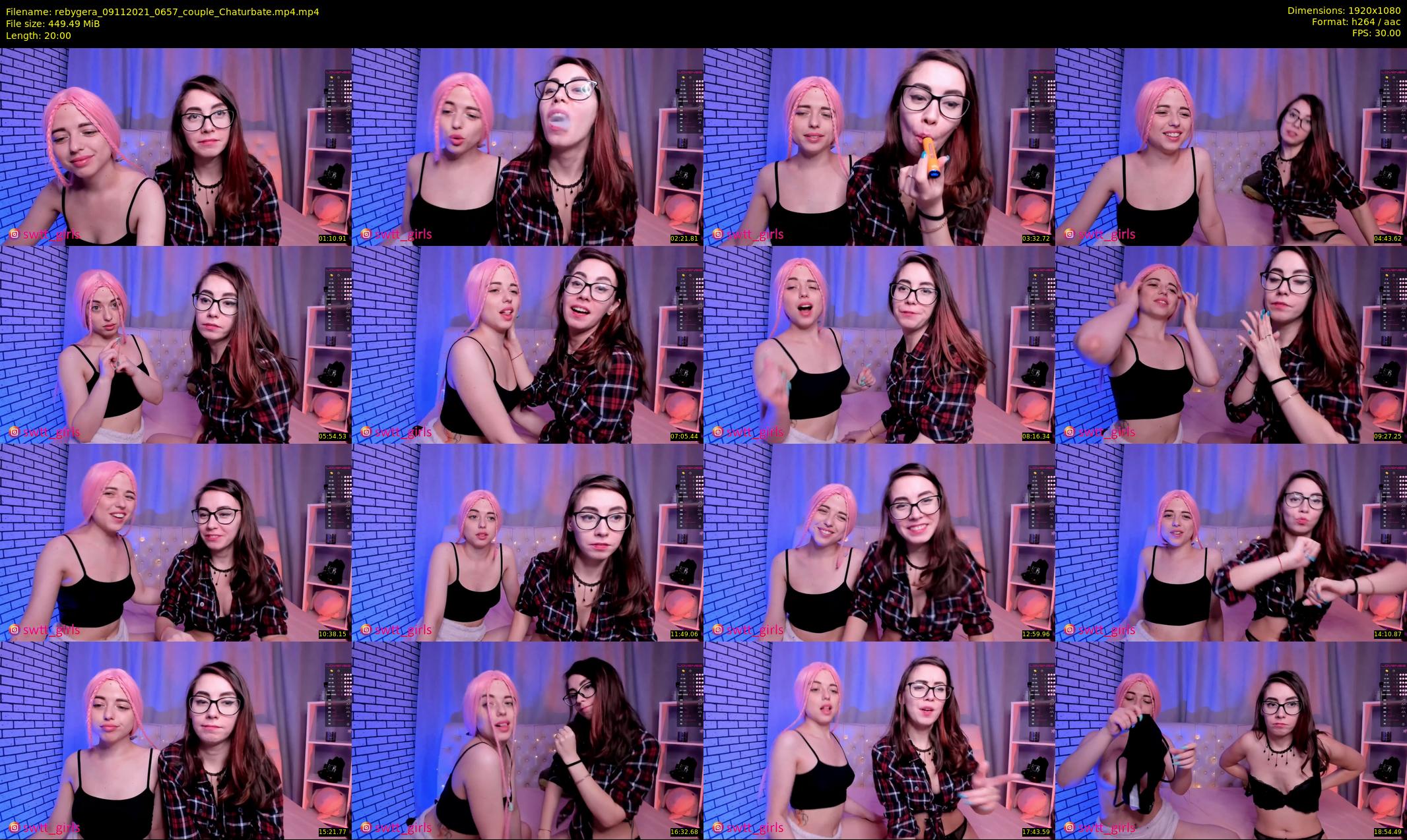 rebygera — 20 minute Chaturbate couple cam show recording, 1080p, Nov 9, 2021