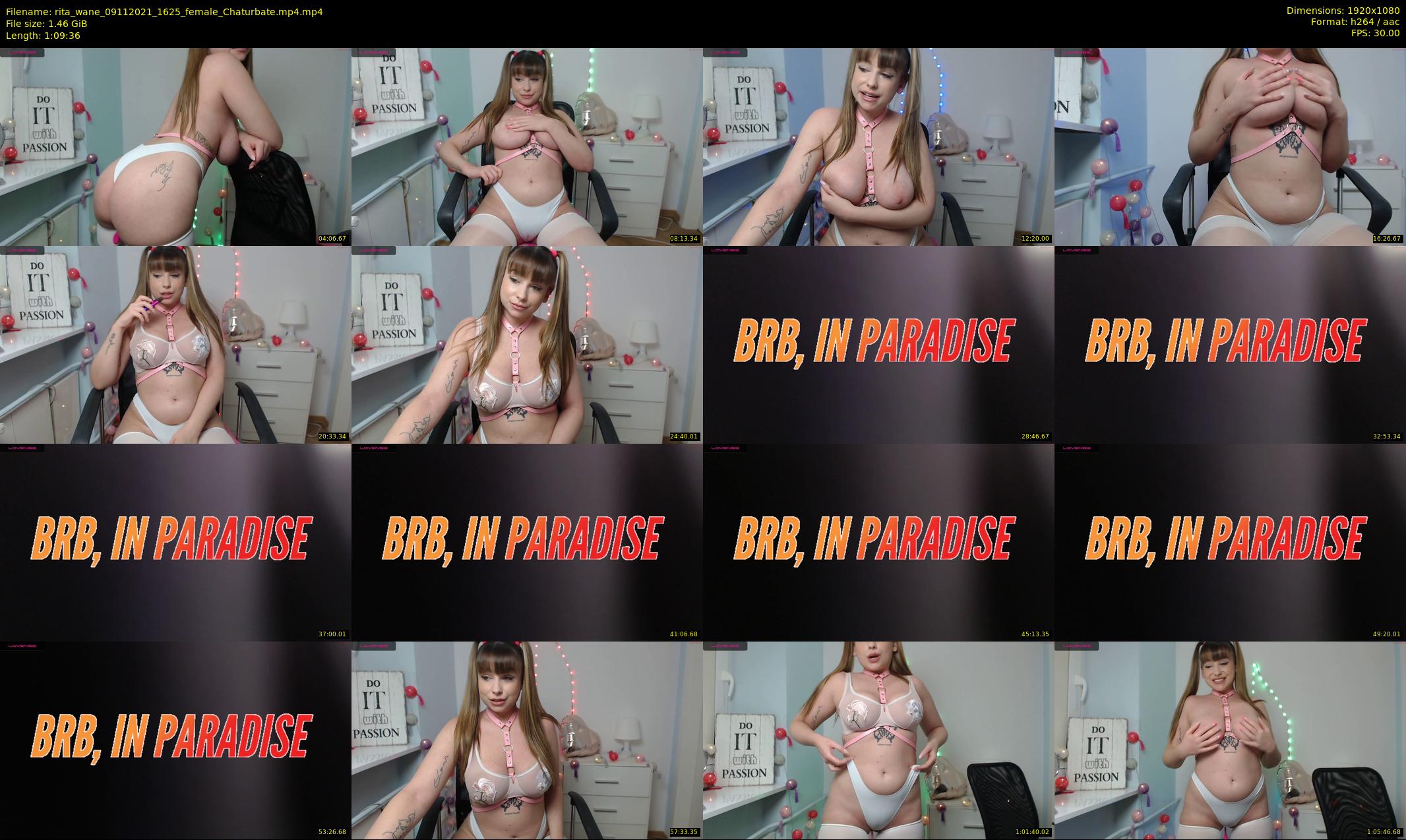 rita_wane — 70 minute Chaturbate female cam show recording, 1080p, Nov 9, 2021