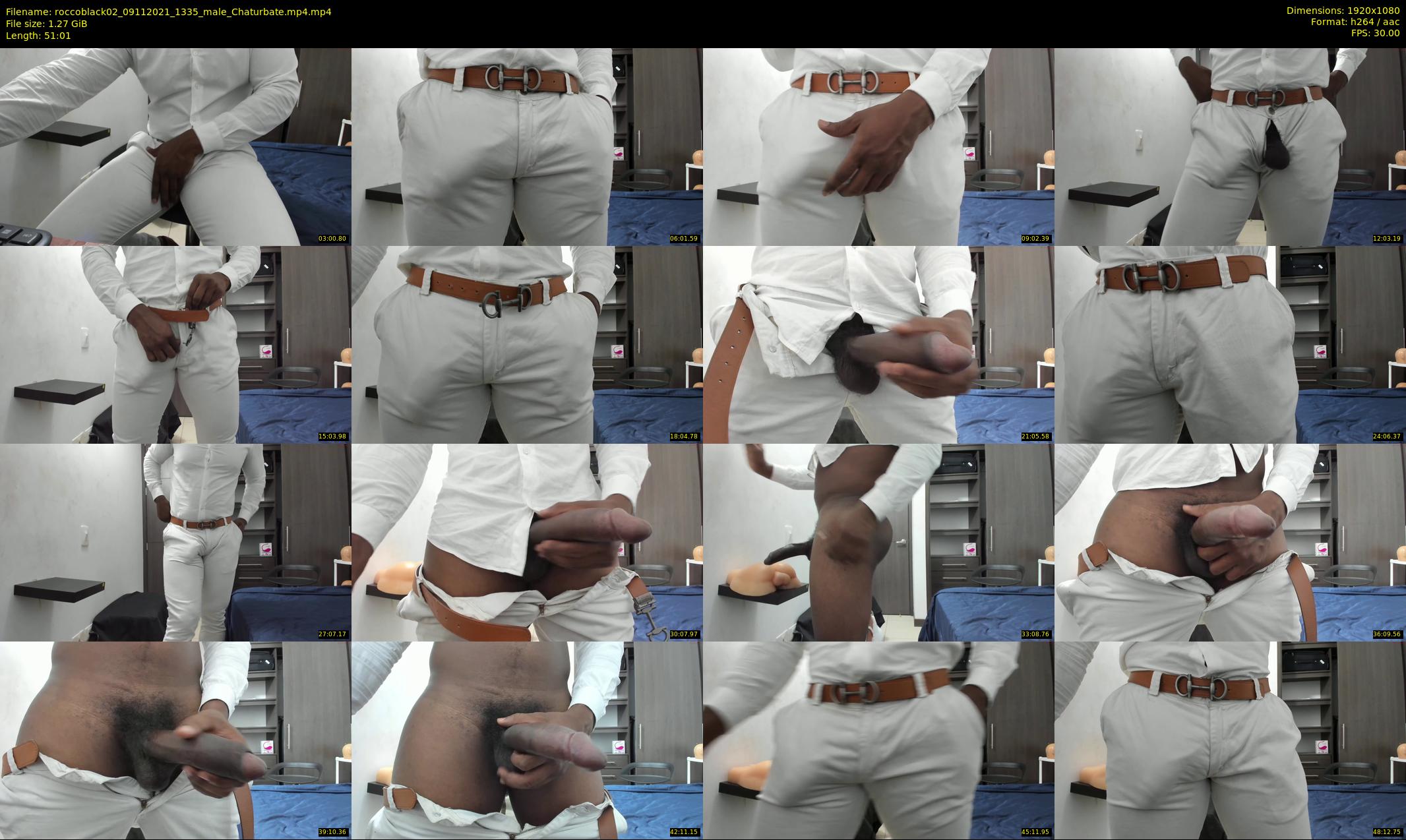 roccoblack02 — 52 minute Chaturbate male cam show recording, 1080p, Nov 9, 2021