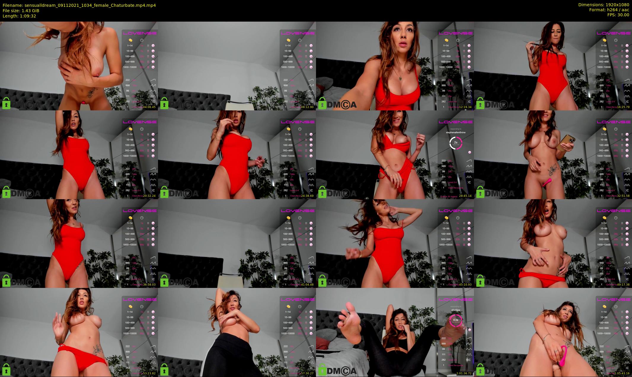 sensualldream — 70 minute Chaturbate female cam show recording, 1080p, Nov 9, 2021